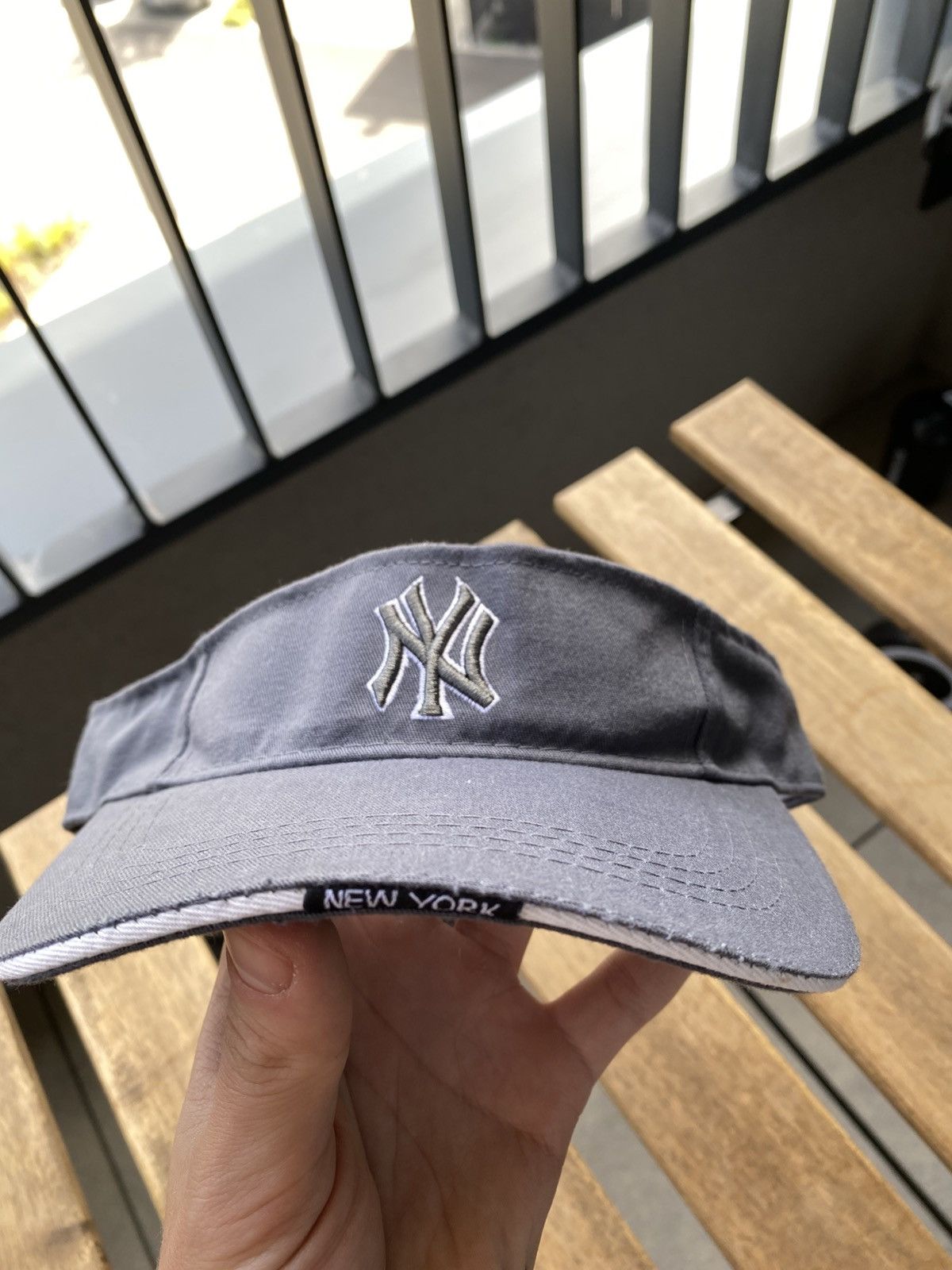 New York Yankees New York Yankees Tennis Cap Gray Size ONE SIZE - 3 Thumbnail