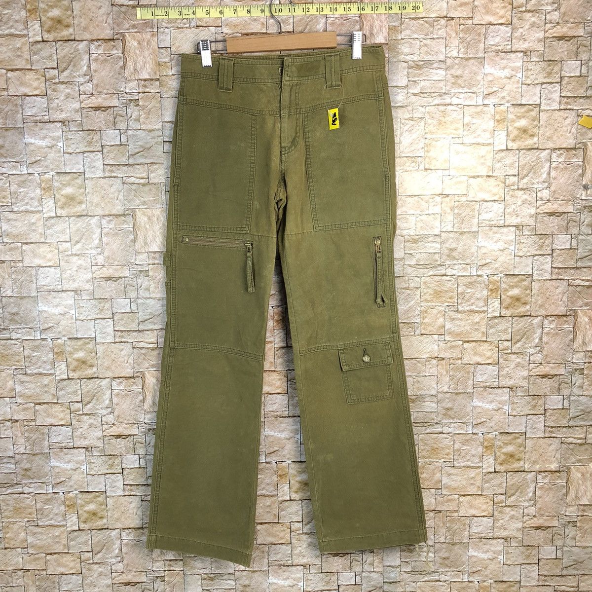 Japanese Brand Ouch Green utility tactical Cargo Multipocket Pants #A586 Size US 28 / EU 44 - 1 Thumbnail