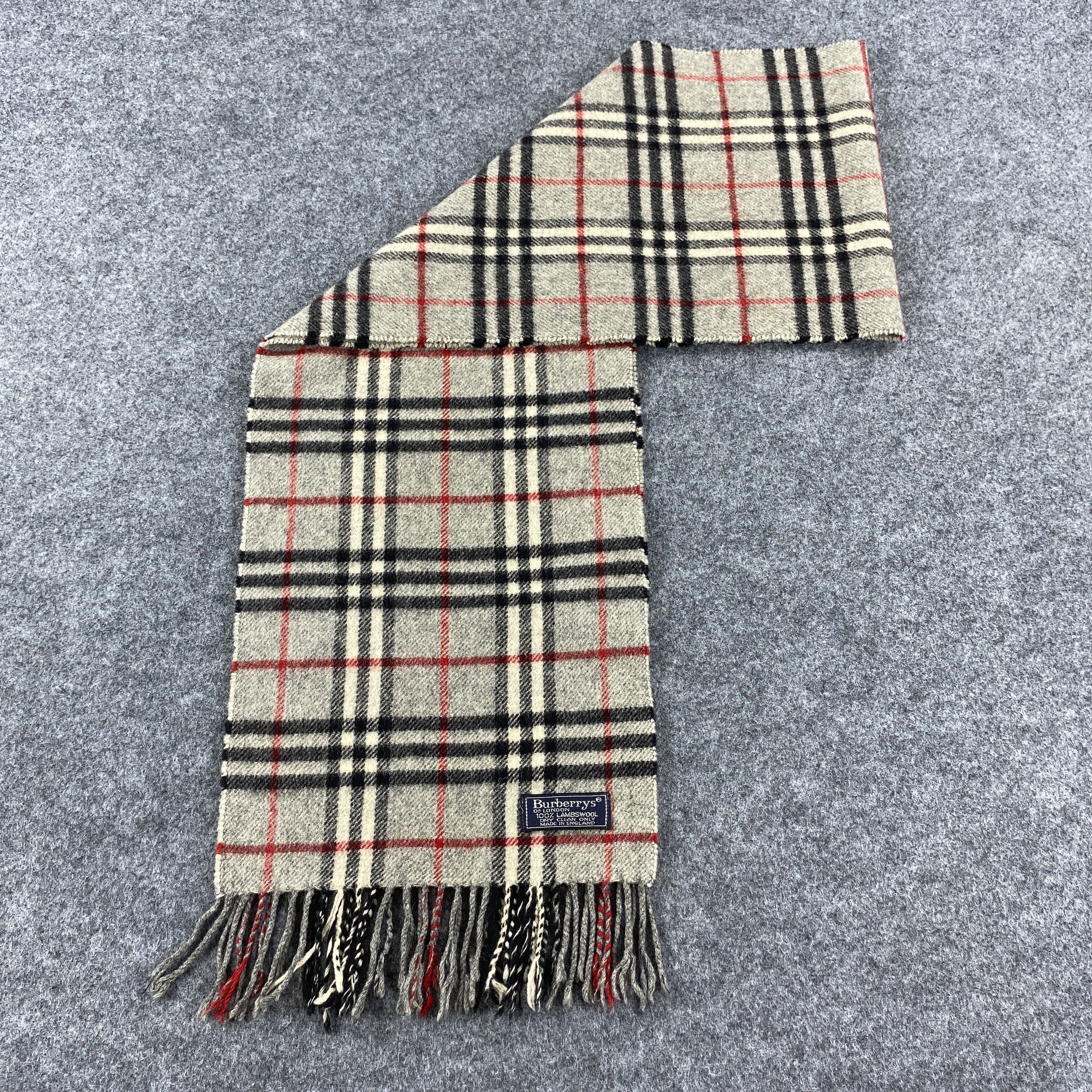 Burberry × Vintage GF10386 Burberry Scarf Neck Wear Muffler Nova Check Size ONE SIZE - 5 Thumbnail