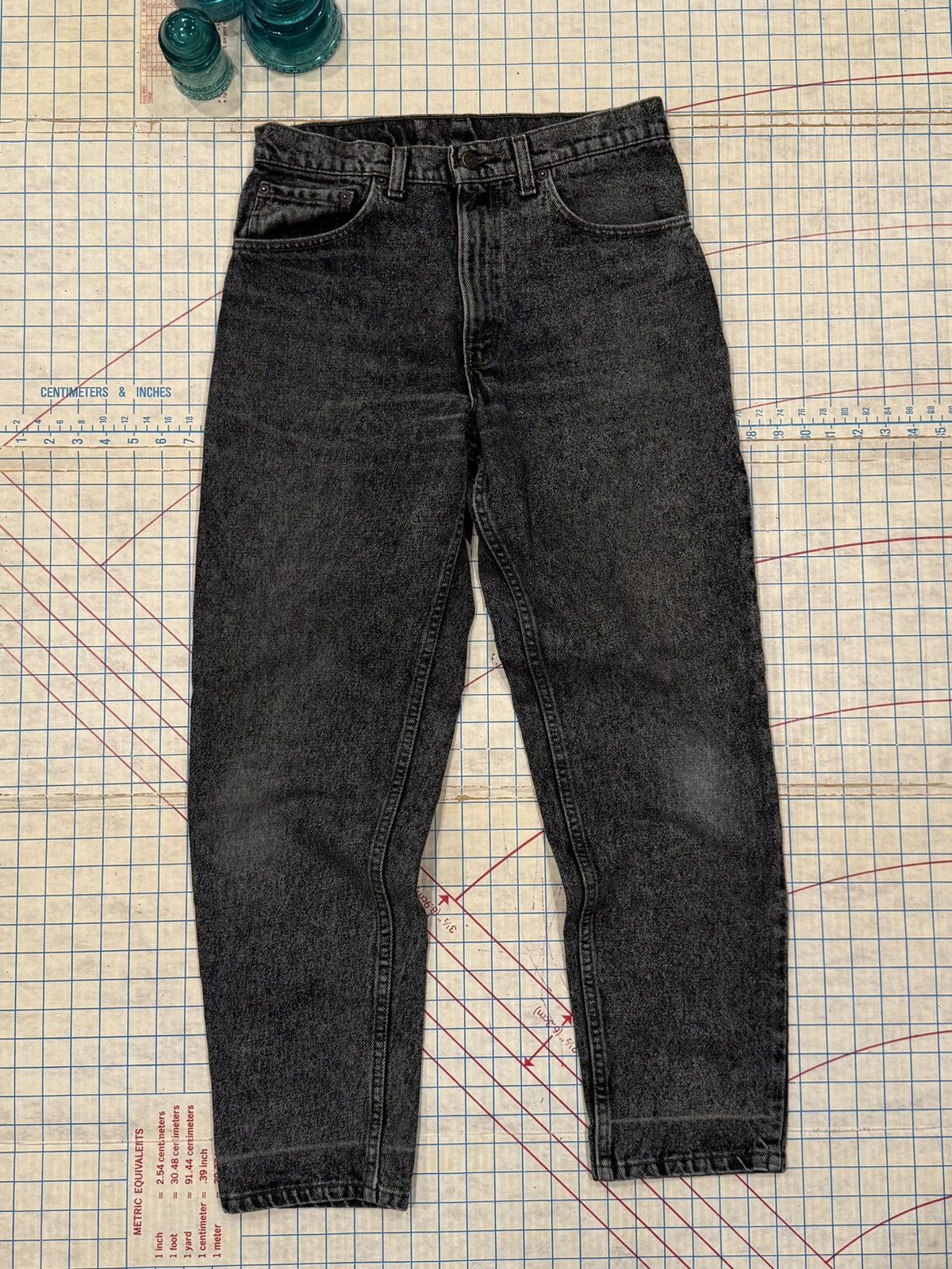Levi's Levi’s 550 Faded Black Made In USA Denim Jeans 32x30 Size US 32 / EU 48 - 1 Thumbnail