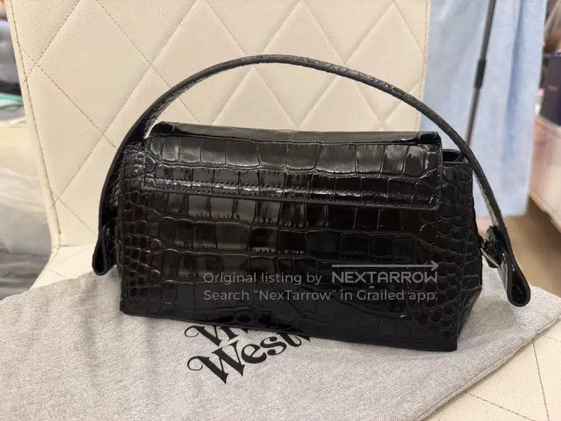 Vivienne Westwood Vivienne Westwood size os Hazel Black Crocodile Pattern Sin Size ONE SIZE - 4 Thumbnail