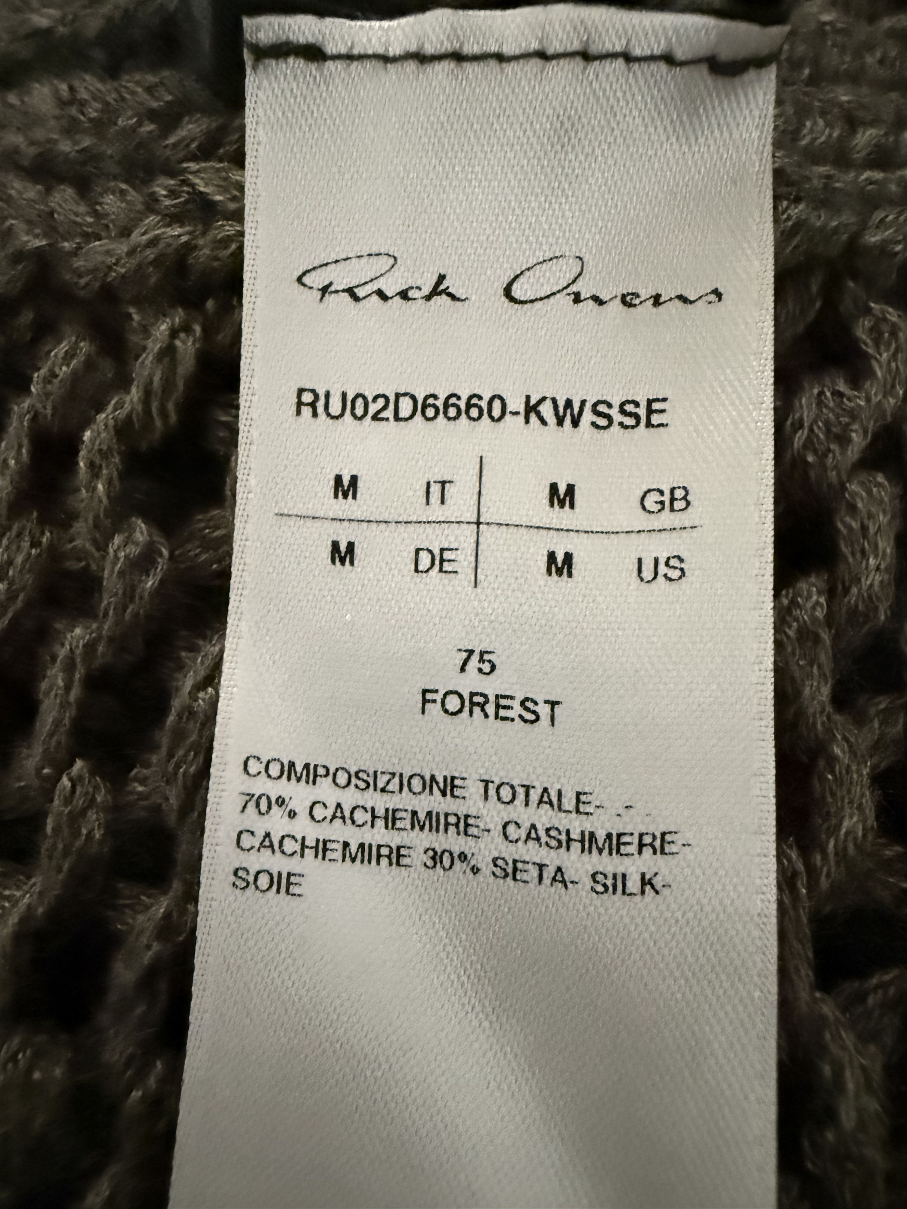 Rick Owens Cashmere&Silk Las Palmas Open-Knit Sweater Size US M / EU 48-50 / 2 - 14 Thumbnail