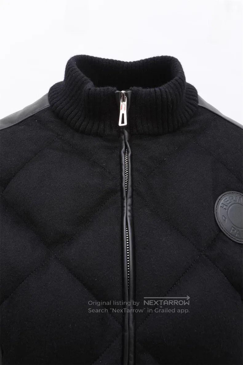 Hermes Hermes Street Stitching Black Down Jacket Size XXS / US 00 / IT 34 - 3 Thumbnail