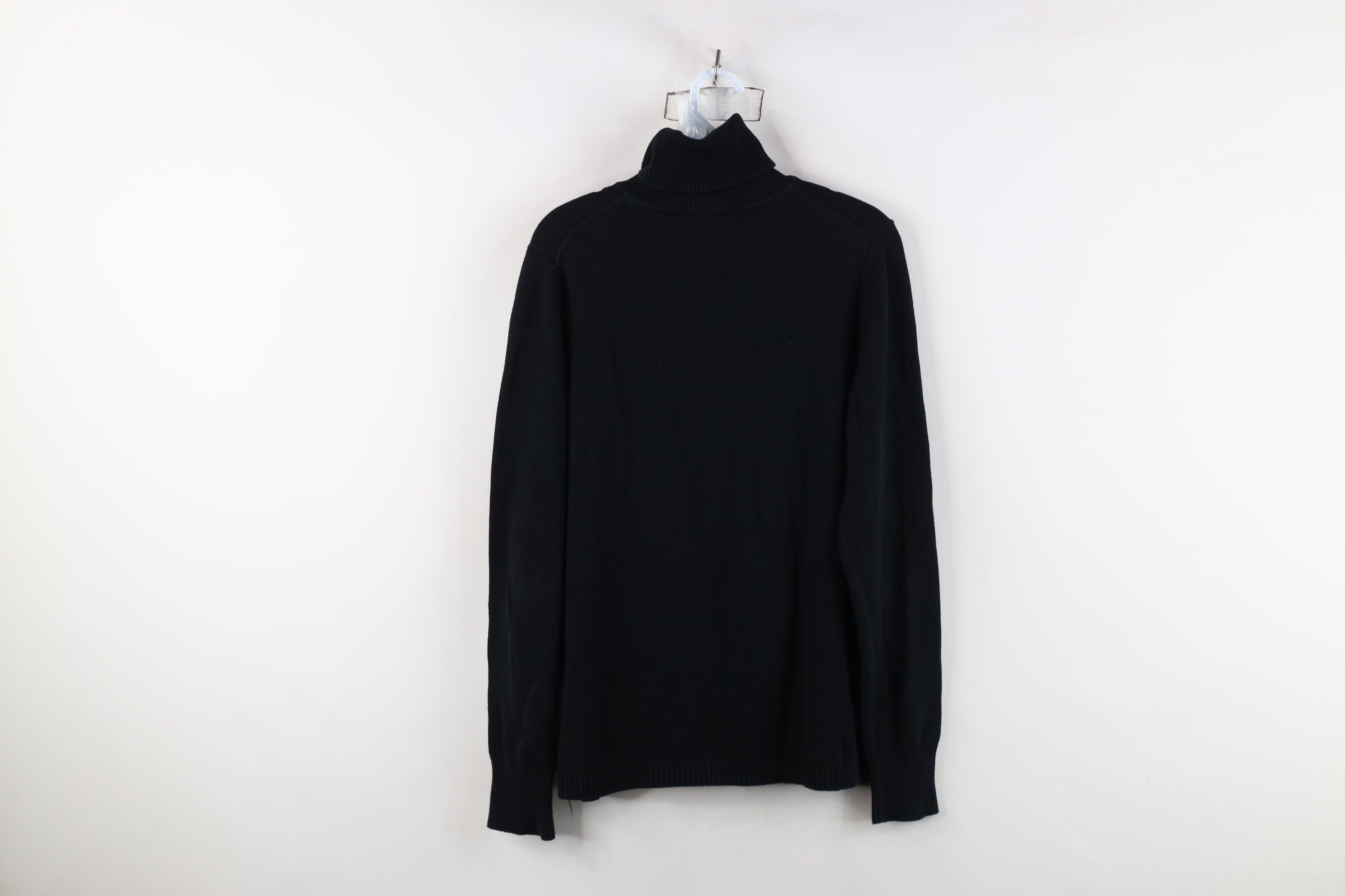 Gap Vintage Y2K Gap Blank Stretch Knit Turtleneck Sweater Black Size XL / US 12-14 / IT 48-50 - 12 Thumbnail