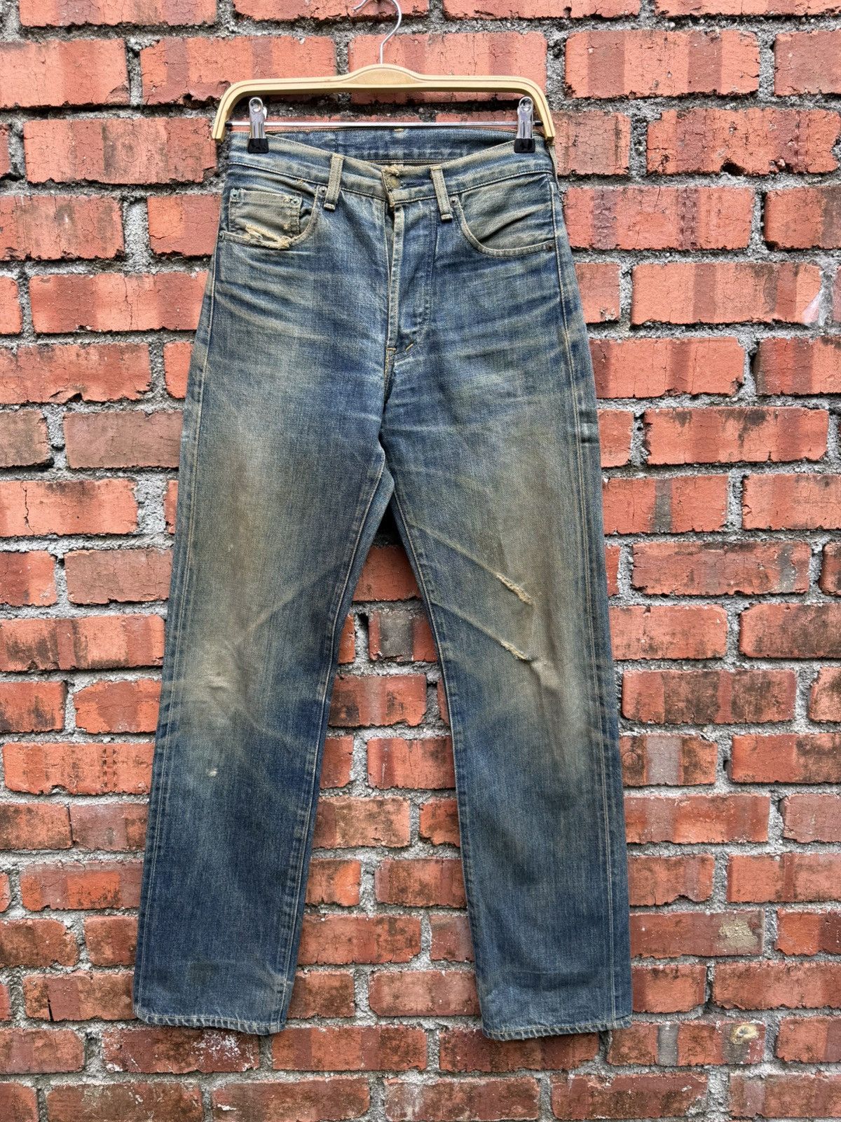 Levi's Vintage Clothing W28x33 Vintage levi’s 503B redline big E dirt made in JAPAN Size US 28 / EU 44 - 1 Thumbnail
