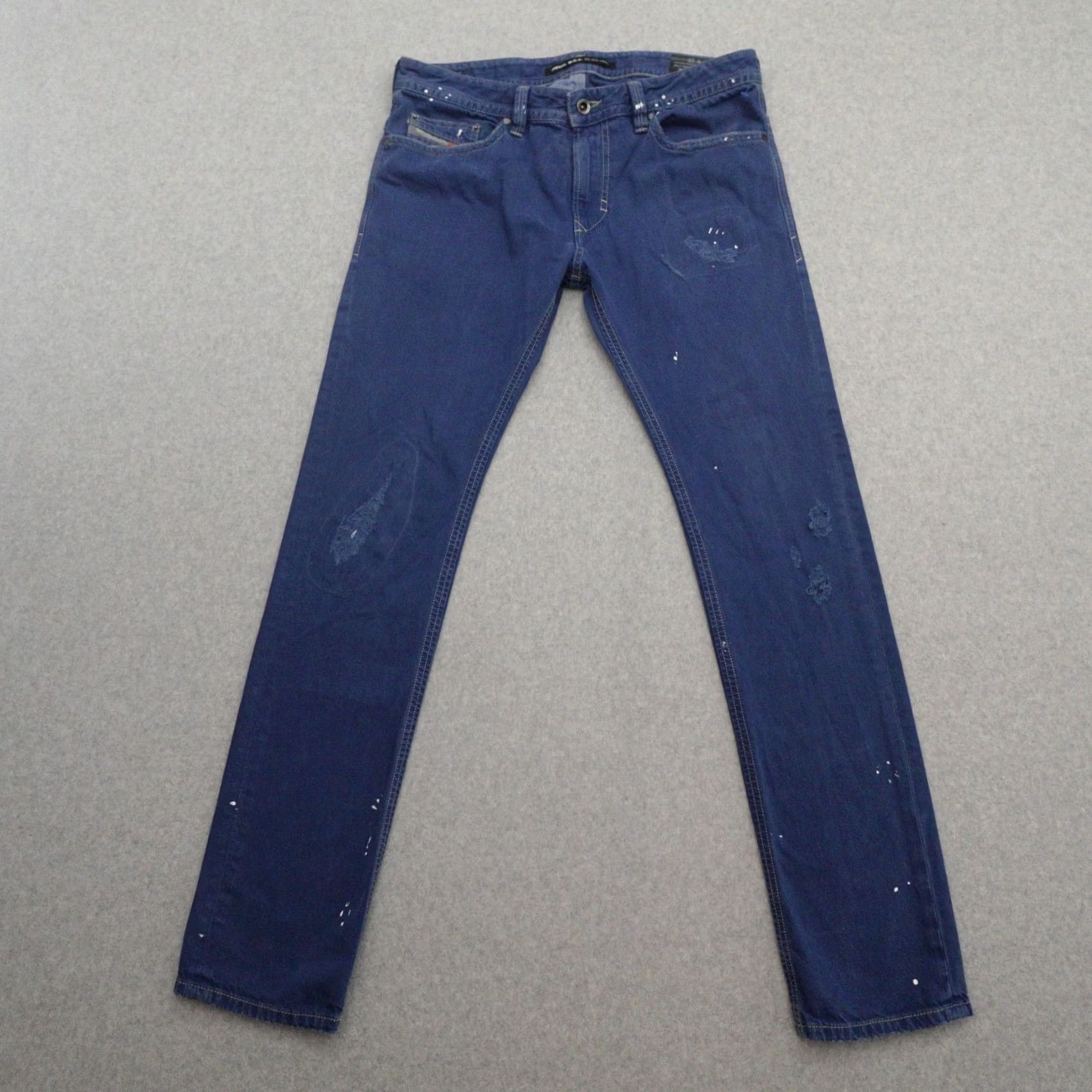 Diesel DIESEL D.N.A. Jeans Thavar Slim Skinny Mens 33x33 Blue ITALY Regular Jeans Men 33 Slim Blue Jeans 33x33 Women's? Size US 33 - 2 Thumbnail