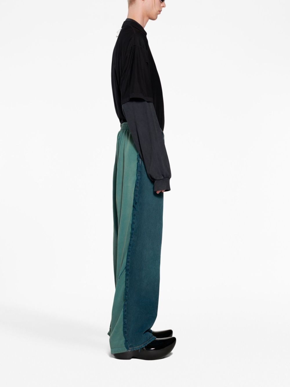 Balenciaga oc11z0225 Hybrid Baggy Jean Pant in Blue Size US 32 / EU 48 - 3 Thumbnail
