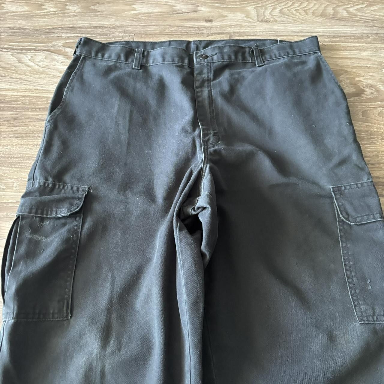 Dickies Crazy Vintage Y2K/2000s Baggy Black Dickies Streetwear Skater Cargo Pants! 36x30 Size US 36 / EU 52 - 5 Thumbnail