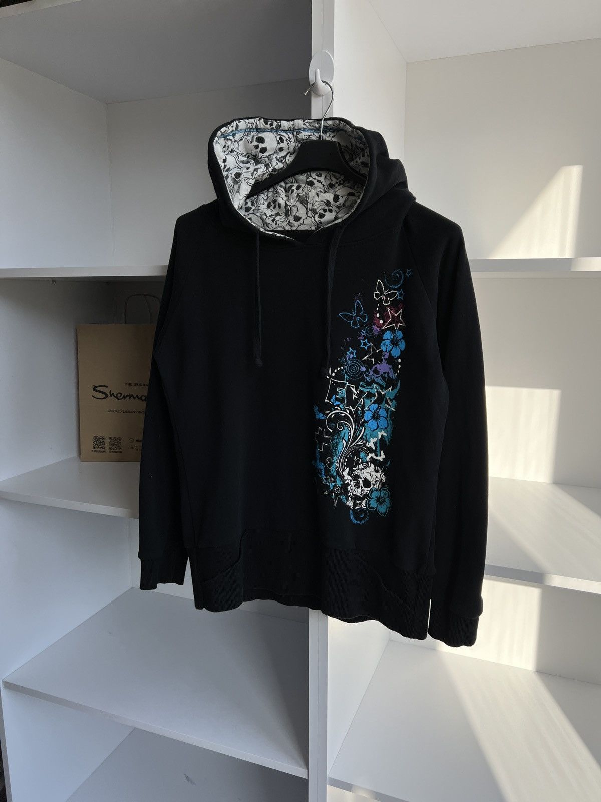 Japanese Brand × Vintage Vintage Women’s Ed Hardy Style Hoodie Size XL / US 12-14 / IT 48-50 - 2 Thumbnail