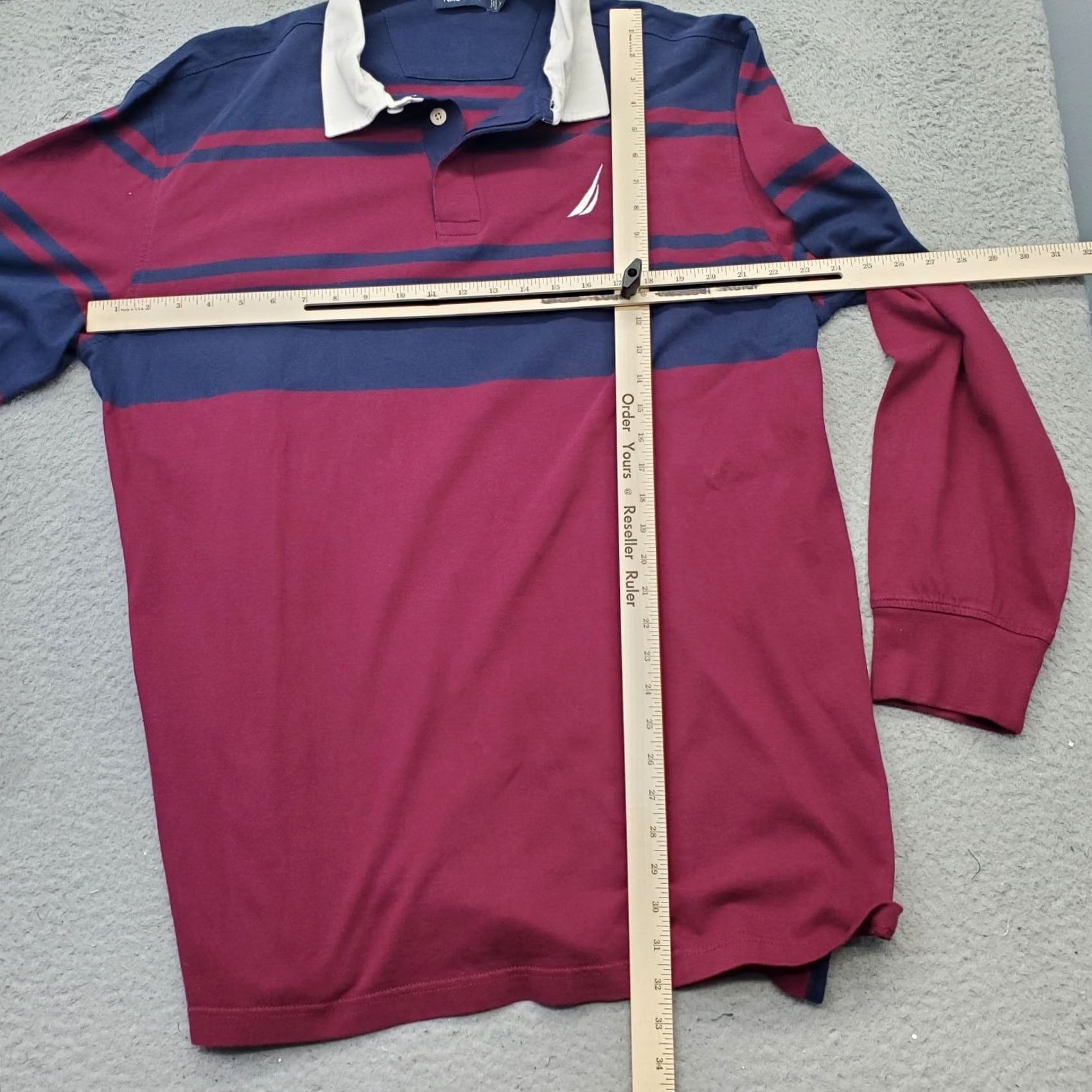 Nautica Nautica Rugby Shirt Mens XXL Multi Performance Striped Logo Short Sleeve Polo Size US XXL / EU 58 / 5 - 3 Thumbnail