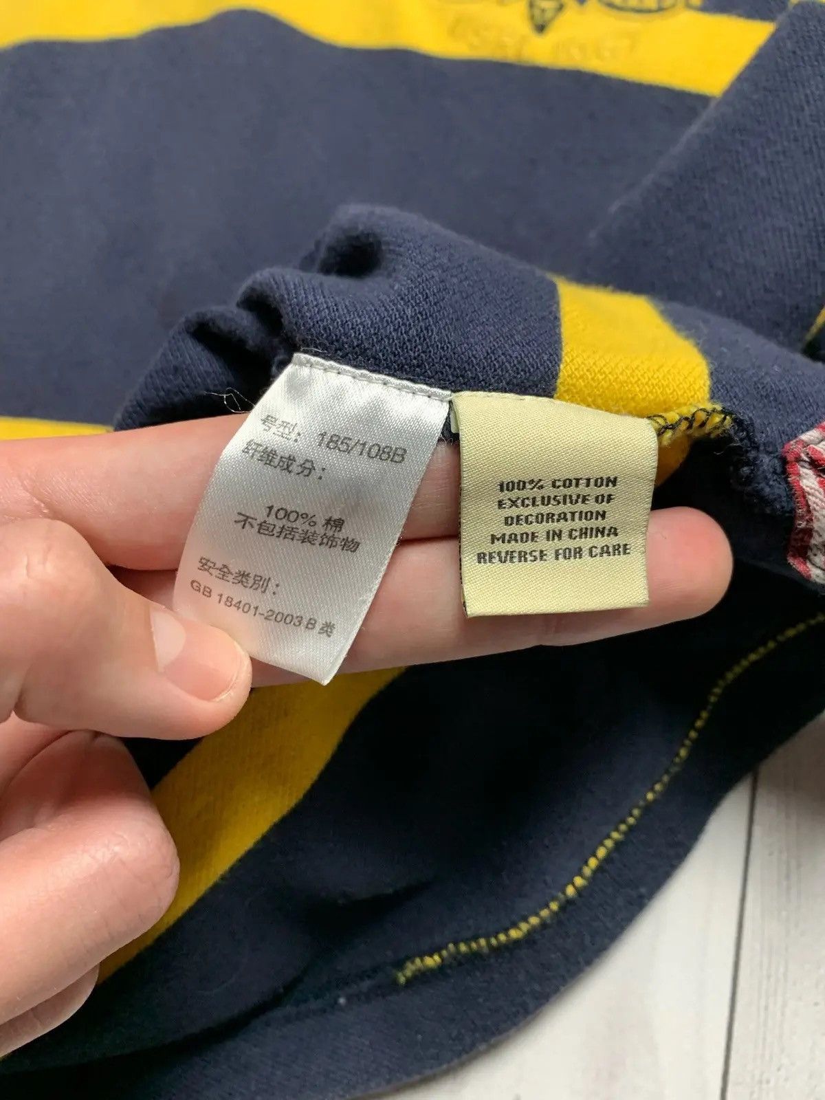 Polo Ralph Lauren Vintage polo Ralph Lauren striped rugby big logo Size US XL / EU 56 / 4 - 5 Thumbnail