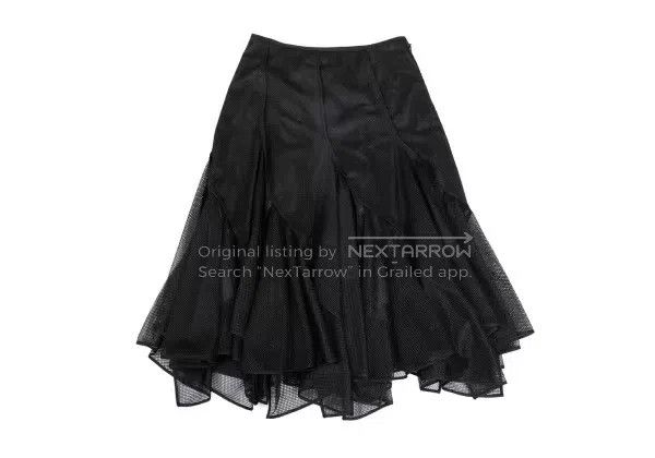 Junya Watanabe Junya Watanabe size XS Black Retro Design Skirt Size 23" - 2 Thumbnail