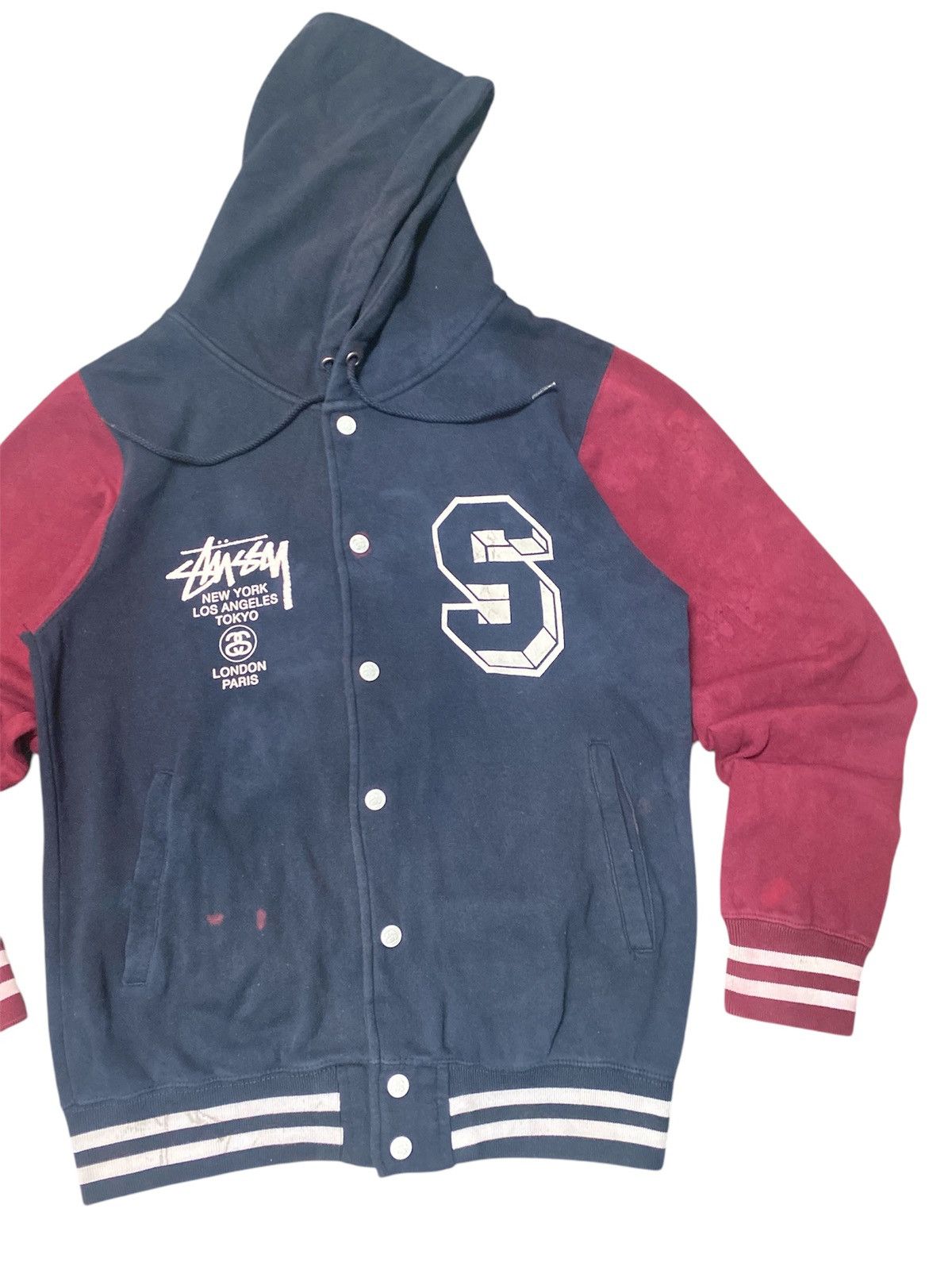 Stussy 💥RARE💥VINTAGE STUSSY VARSITY JACKET 🔥 Size US M / EU 48-50 / 2 - 2 Thumbnail
