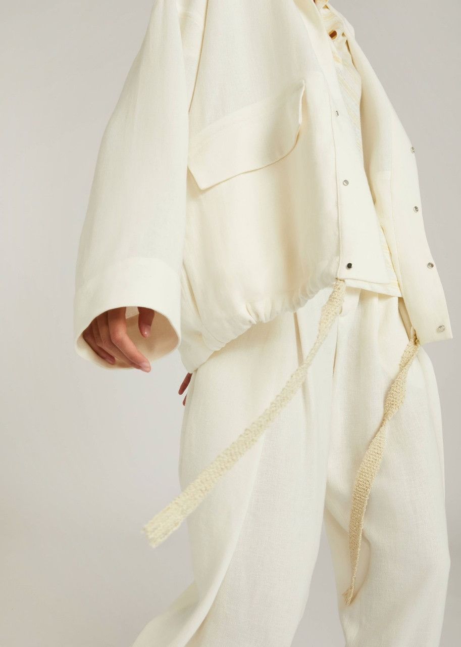 Loro Piana o1srvl11e0424 Jacket in White Size XL / US 12-14 / IT 48-50 - 4 Thumbnail