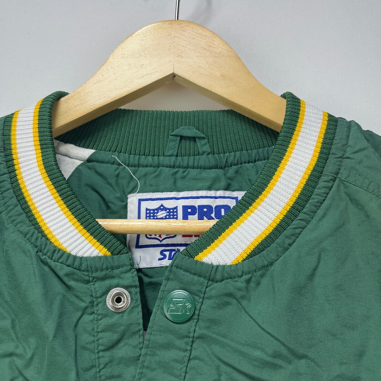 Starter × Vintage Vintage 90s Green Bay Packers Starter Pullover Jacket XL NFL Size US XL / EU 56 / 4 - 10 Thumbnail