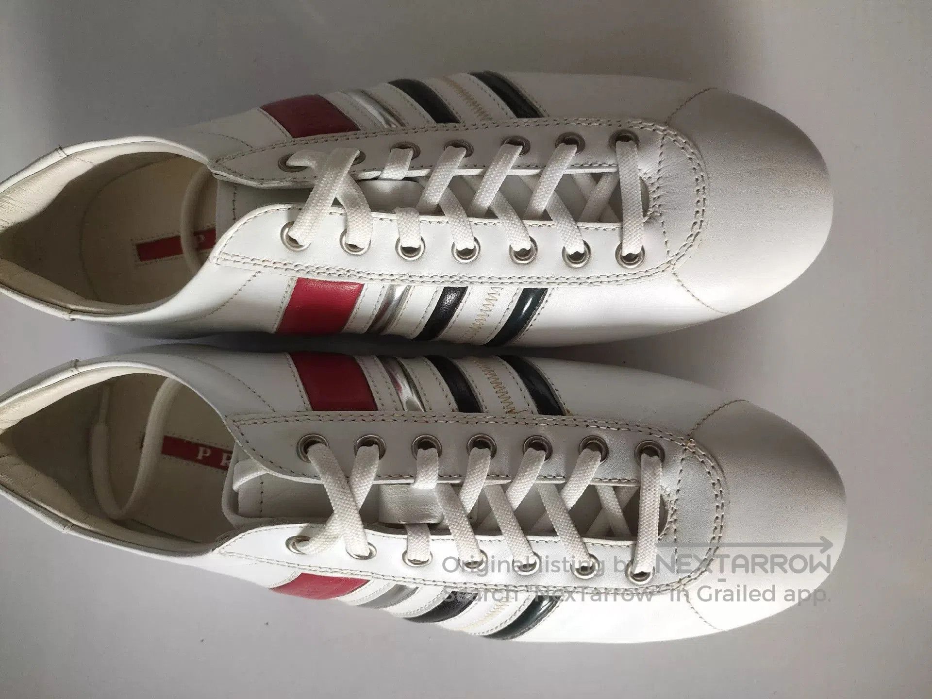 Prada Prada Men's Retro Leather Casual Sneakers. Size US 6.5 / EU 39-40 - 4 Thumbnail