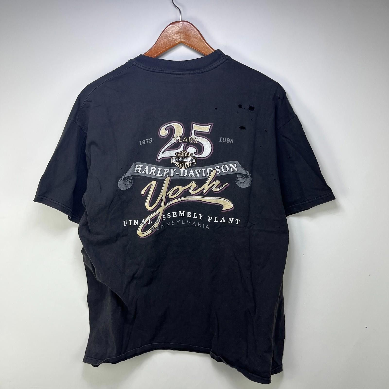 Harley Davidson Vintage Harley Davidson York 90s T Shirt XL Size US XL / EU 56 / 4 - 5 Thumbnail