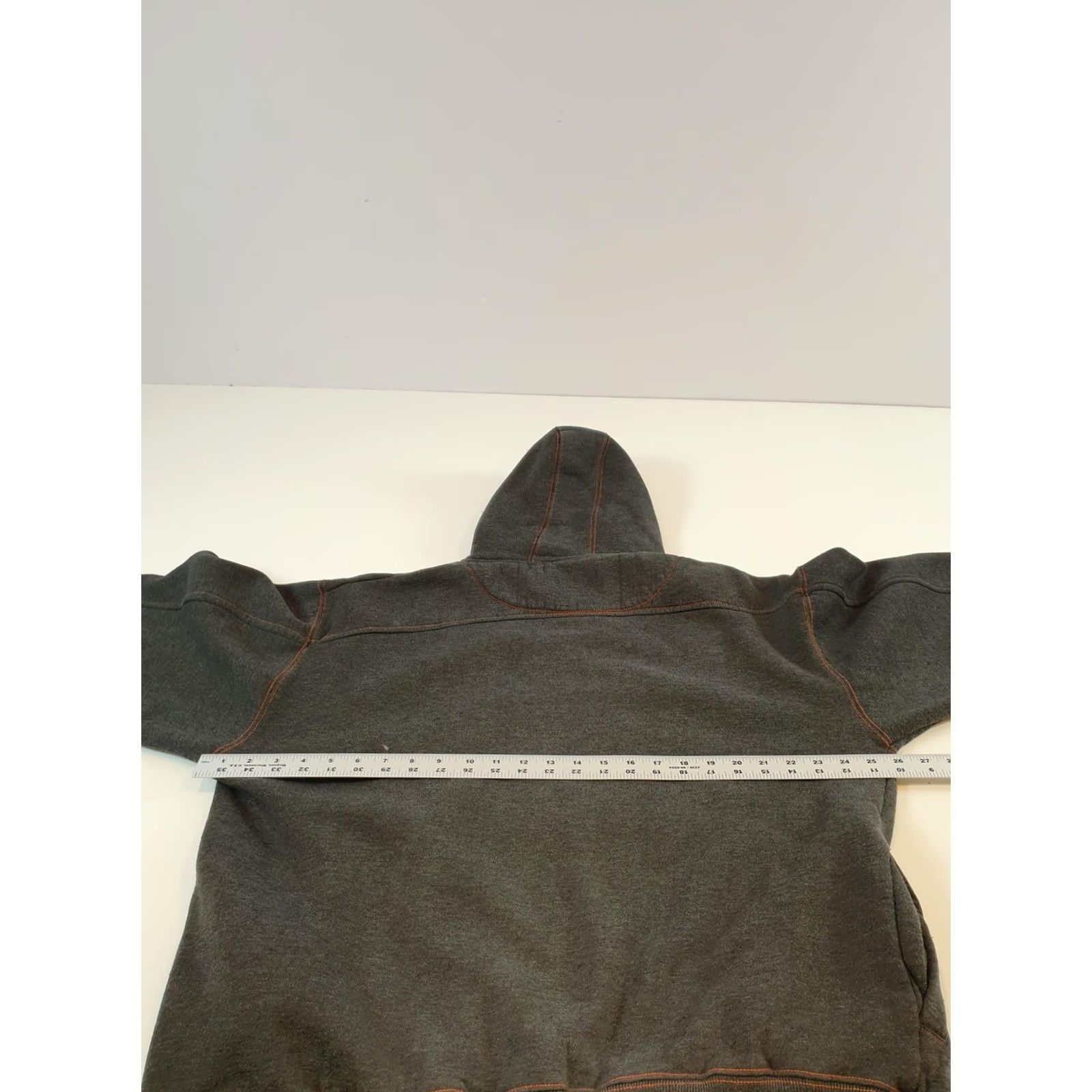 Vintage DTEK Hoodie Mens 2XL Gray Graphic Art Pullover Hooded Streetwear Stitch Embroidered Logo Pockets Size US XXL / EU 58 / 5 - 7 Thumbnail