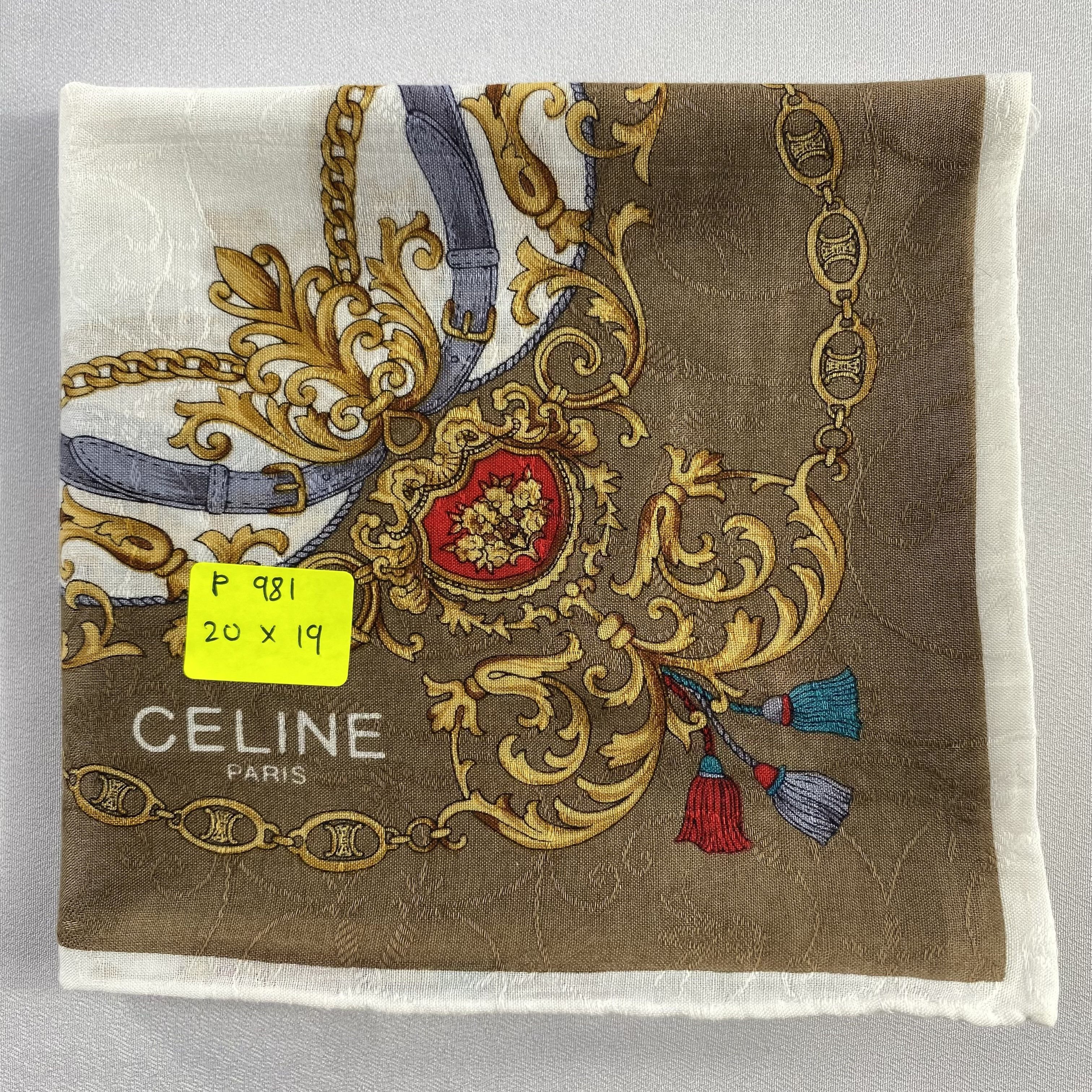 Celine × Vintage Celine Handkerchief / Neckerchief / Bandana-P981 Size ONE SIZE - 5 Thumbnail