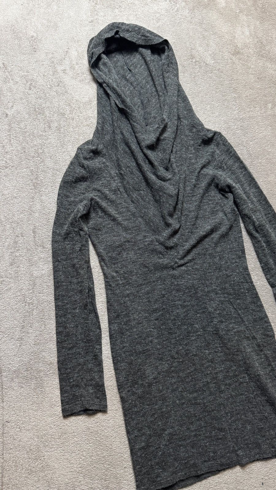 Japanese Brand Archive Rick Owens Yohji Yamamoto Style Y2K Mesh Hood Dress Size M / US 6-8 / IT 42-44 - 2 Thumbnail