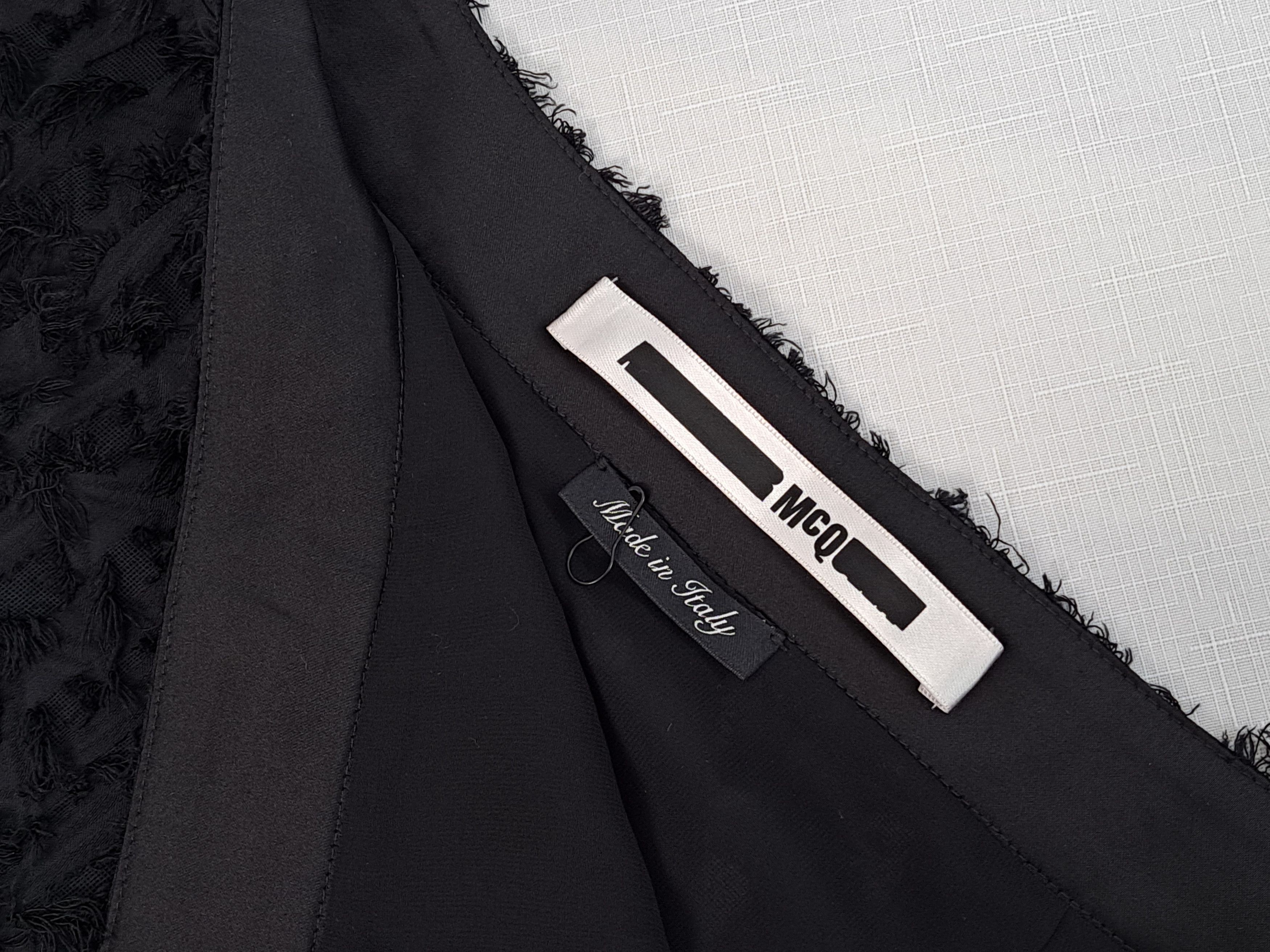 Alexander McQueen McQ ALEXANDER McQUEEN semi-transparent black skirt. Size 27" / US 4 / IT 40 - 6 Thumbnail