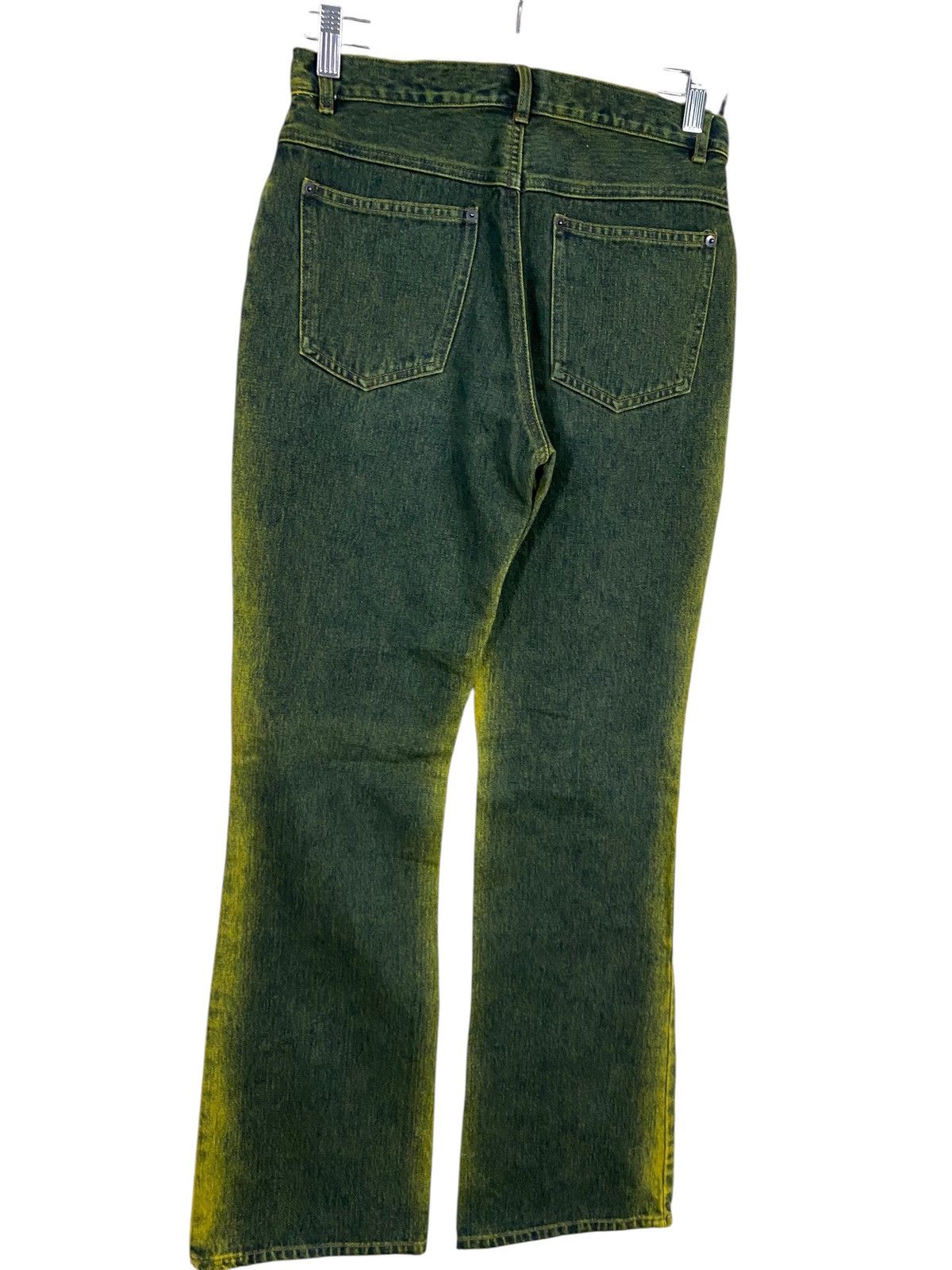 Japanese Brand Japanase bramd F.M.N flared denim yellow wash Size US 28 / EU 44 - 7 Thumbnail