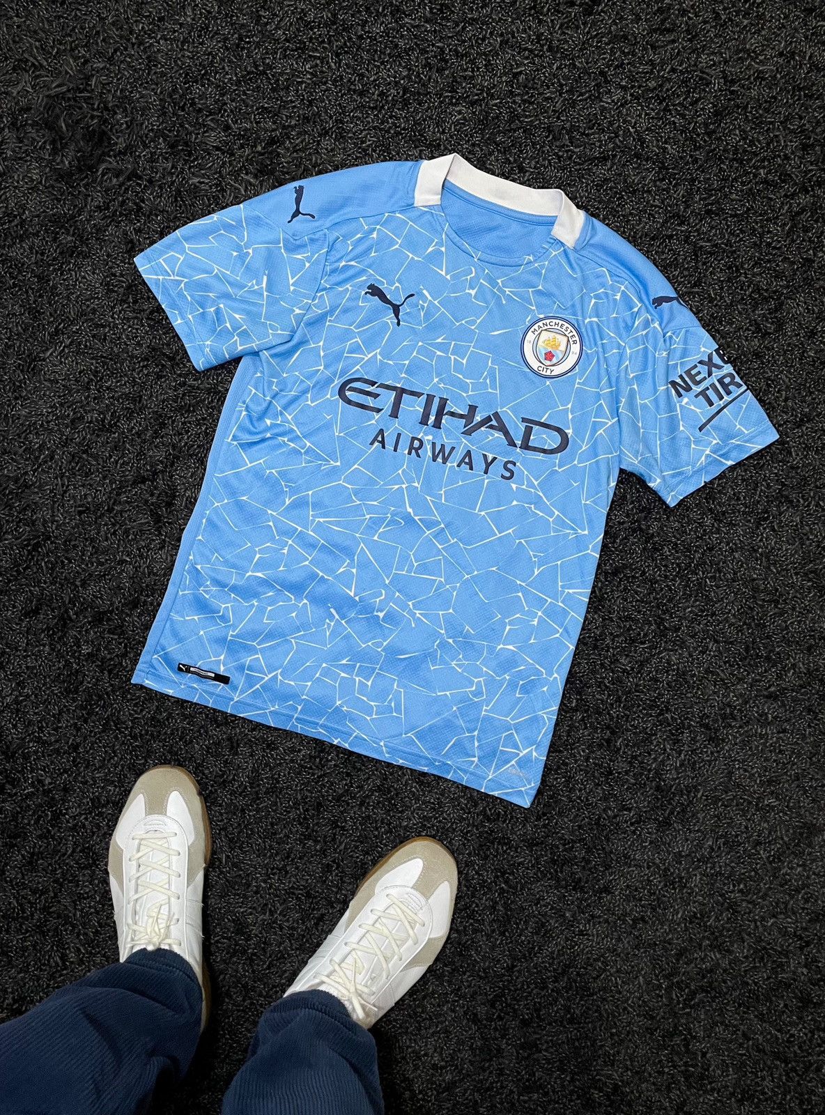 Puma PUMA MANCHESTER CITY 2020-2021 HOME SOCCER JERSEY Y2K Size US S / EU 44-46 / 1 - 8 Thumbnail