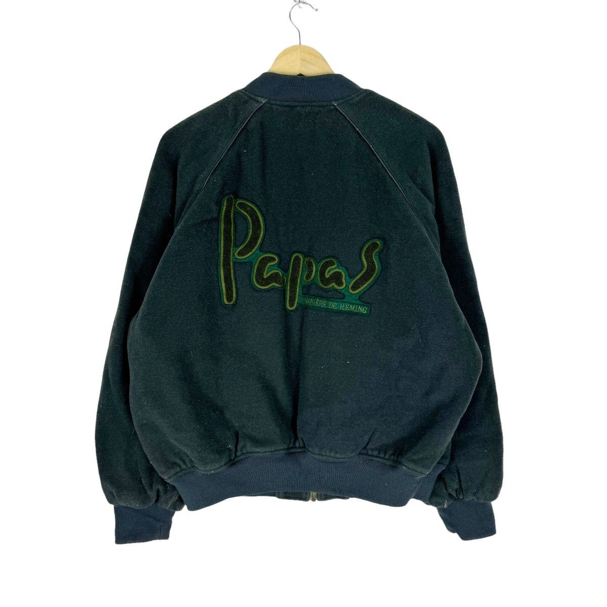 Japanese Brand ❄️PAPAS JAPAN WOOL LEATHER PART VARISTY JACKET Size US M / EU 48-50 / 2 - 1 Thumbnail