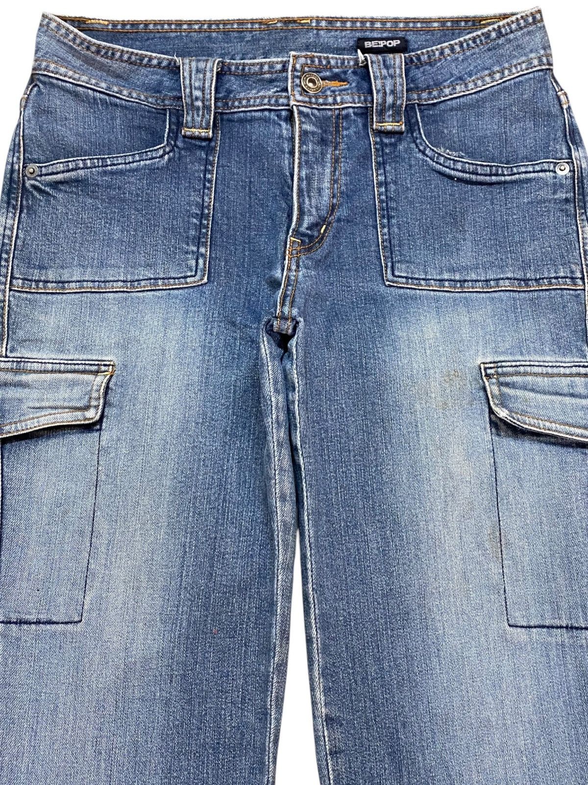 Japanese Brand Japanese Brand Blue Wash Carpenter Cargo Slim Jeans Size US 30 / EU 46 - 3 Thumbnail