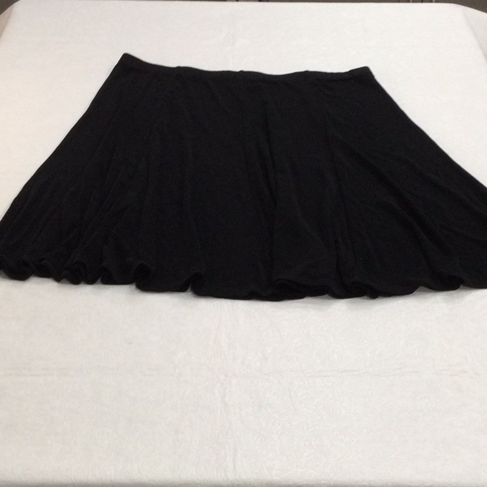 Chicos Travelers by Chico's Black Full A-Line Skirt Size 3/XL/16 Size 38" / US 16 / IT 52 - 14 Thumbnail