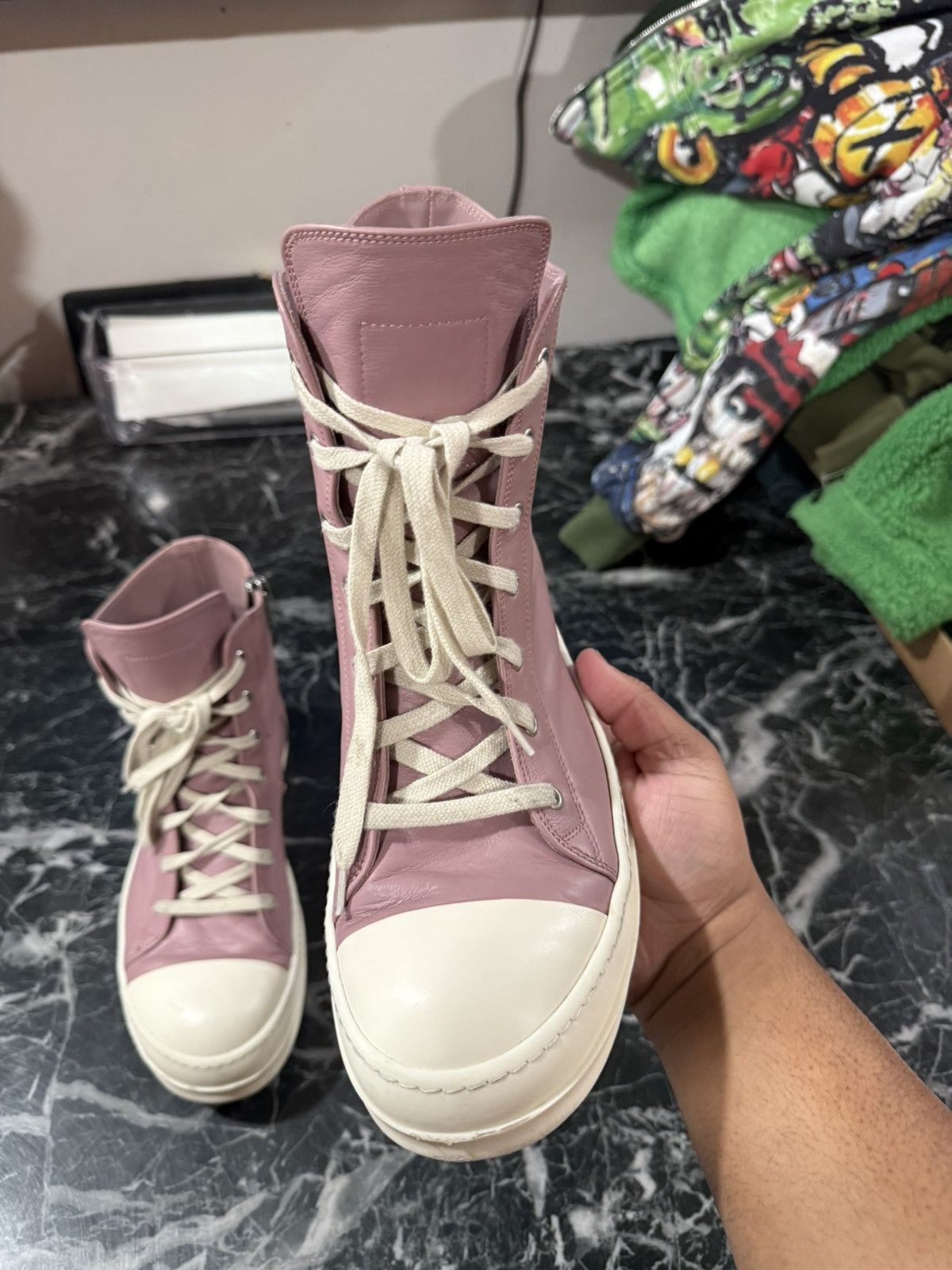 Rick Owens Rick Owens Hi Ramone Size 43 EU / 10 US Size US 10 / EU 43 - 6 Thumbnail