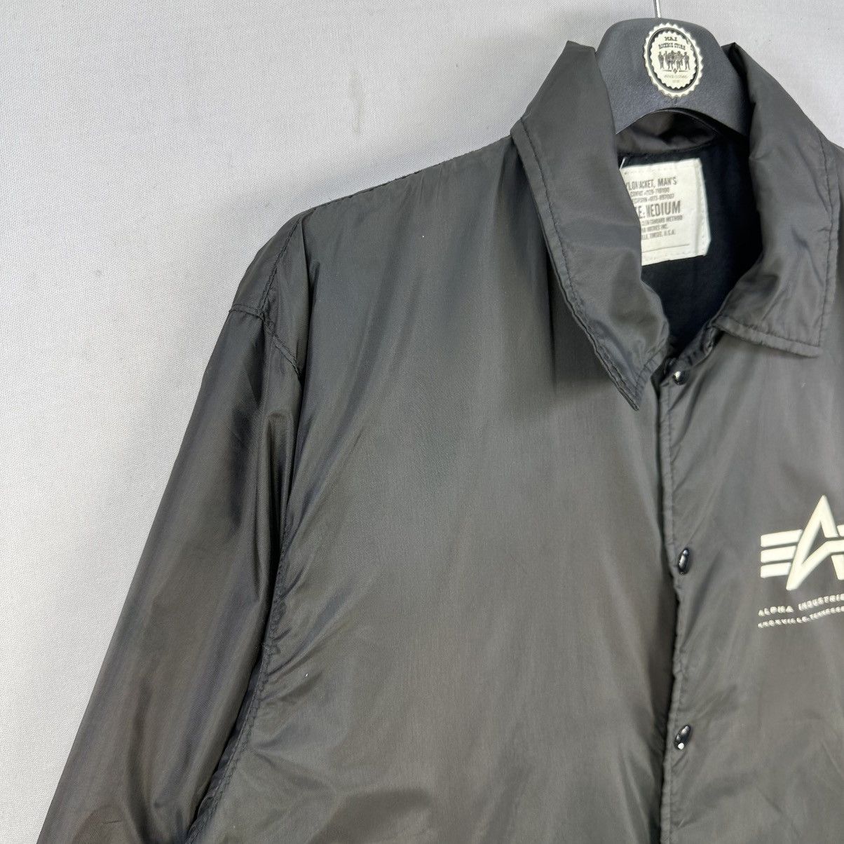 Alpha Industries Vintage 90's Alpha Industries MADE IN USA Coach Nylon Jacket Size US L / EU 52-54 / 3 - 2 Thumbnail