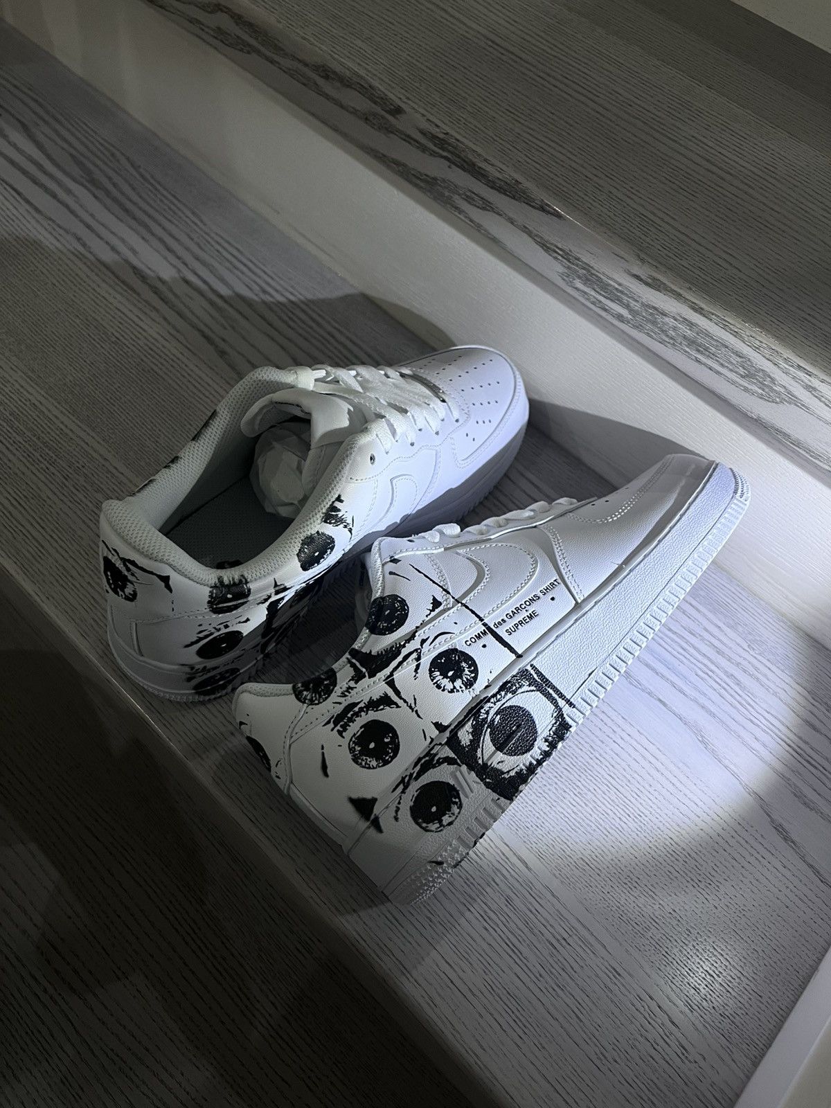 Comme des Garcons × Nike Nike Air Force 1 , Comme des Garcons x Supreme Size US 9.5 / EU 42-43 - 4 Thumbnail