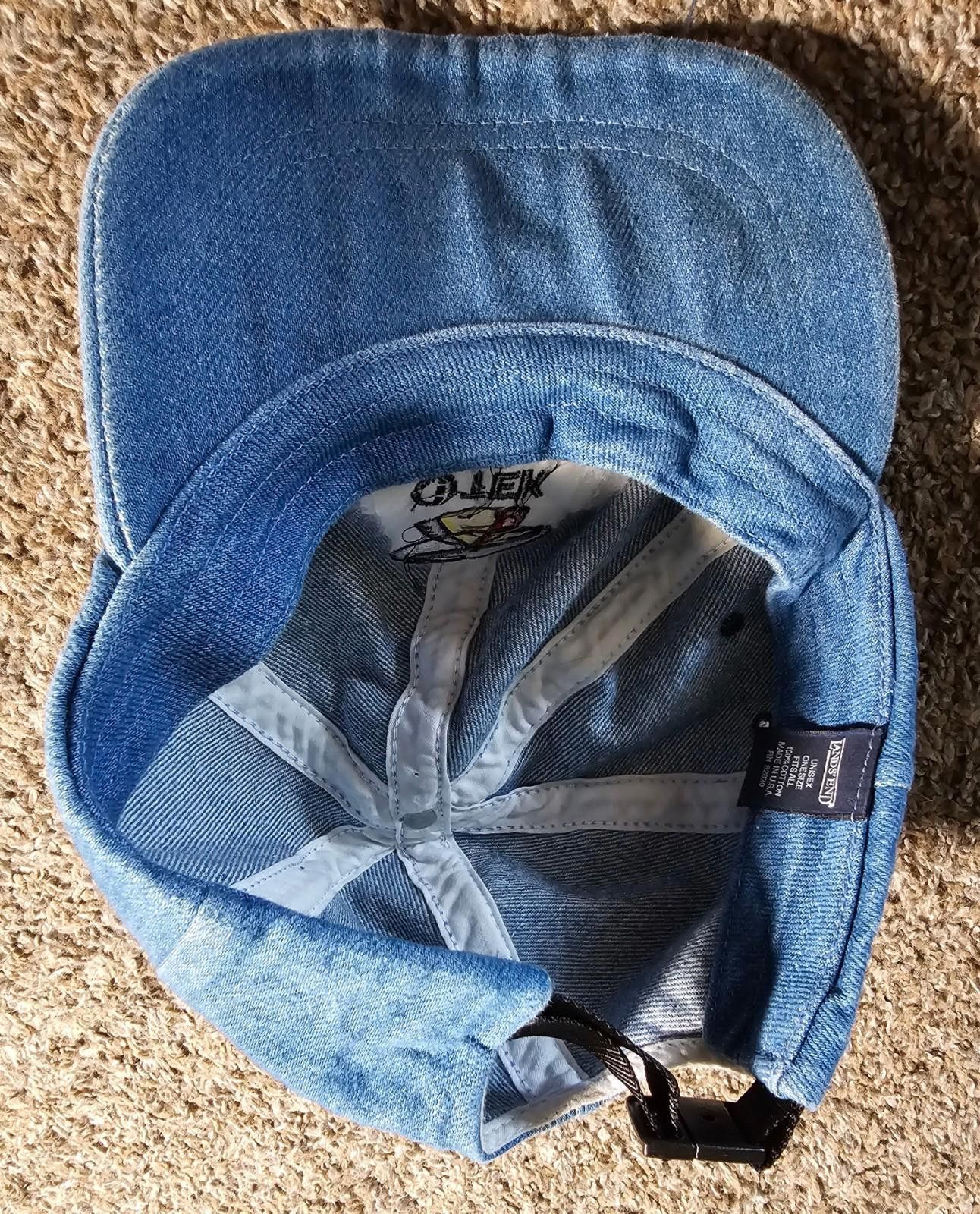 Lands' End TEK Interactive Group Inc Blue Denim Clasp hat USA Made Size ONE SIZE - 4 Thumbnail