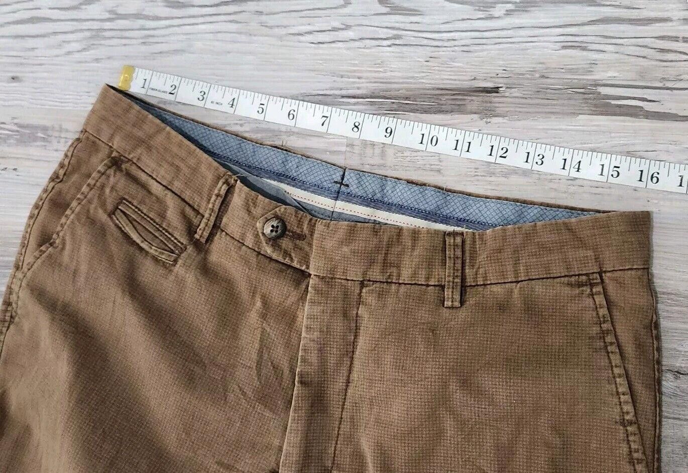 Designer Ballin Pants Mens 34 Atwater Modern Fit Brown Chino Flat Size US 34 / EU 50 - 6 Thumbnail