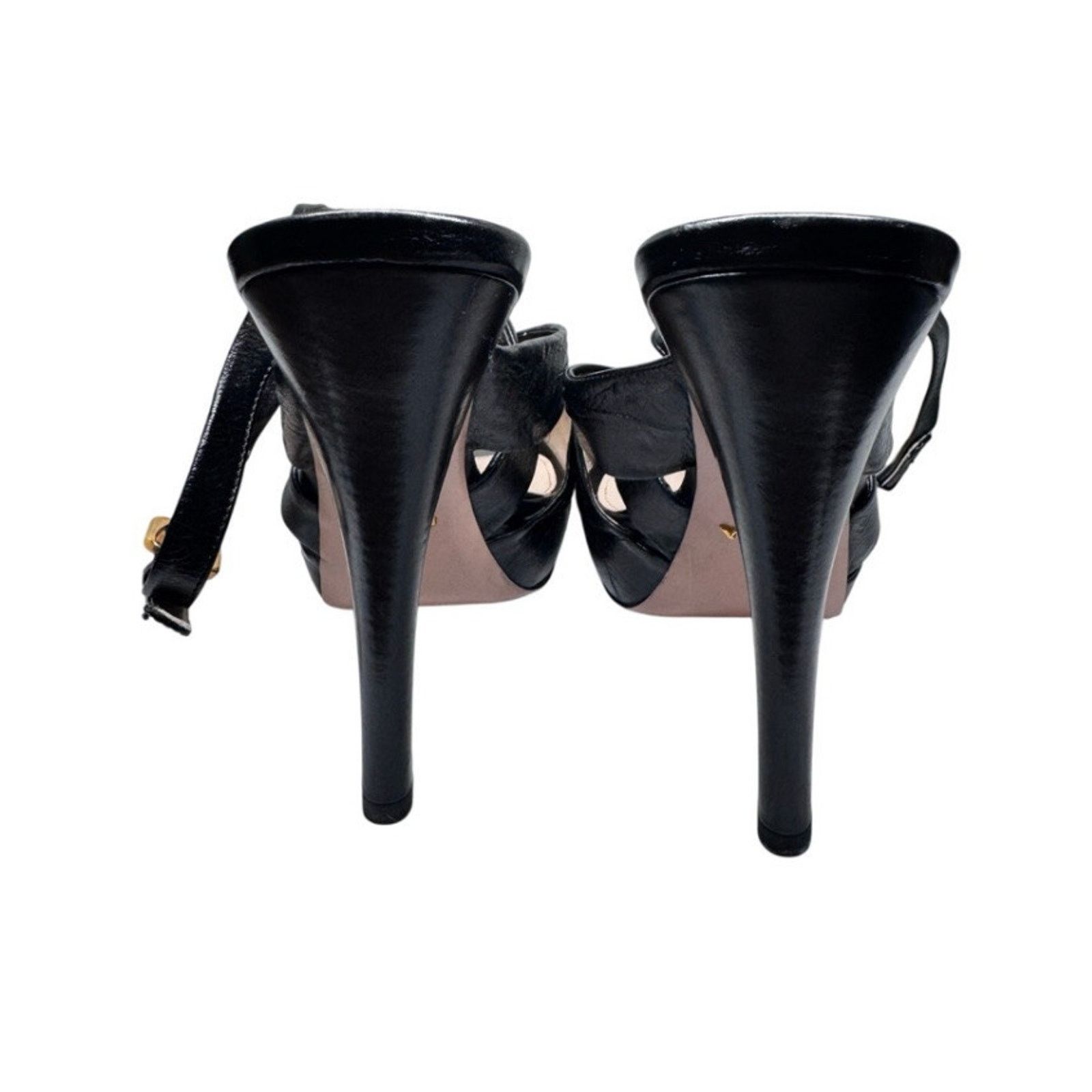 Prada PRADA ANTIC SOFT NERO BLACK PLATFORM CRISS SHOES SZ 41 10.5 Size US 10.5 / IT 40.5 - 5 Thumbnail
