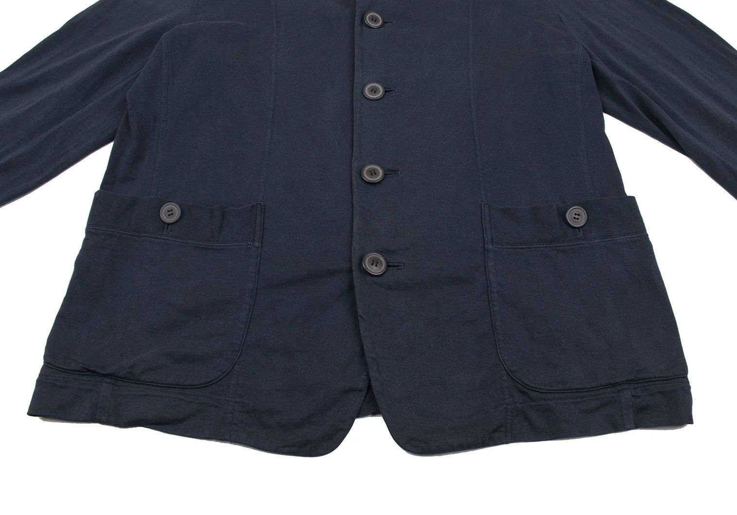 Issey Miyake Cotton Mao Collar Jacket in Navy Size M Size US M / EU 48-50 / 2 - 9 Thumbnail