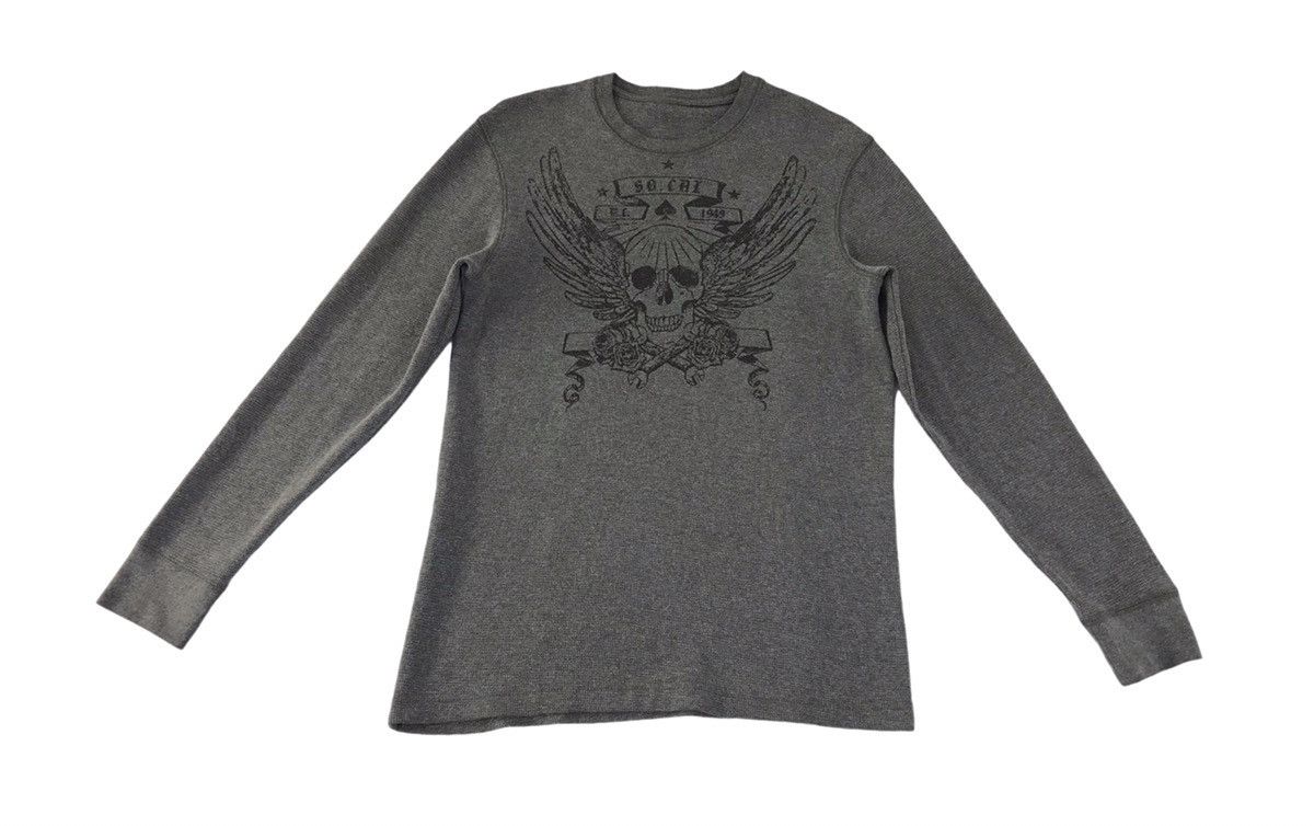 Japanese Brand × Vintage Vintage Japanese Brand Big Logo Skull Long Sleeve Shirt Size US M / EU 48-50 / 2 - 1 Thumbnail