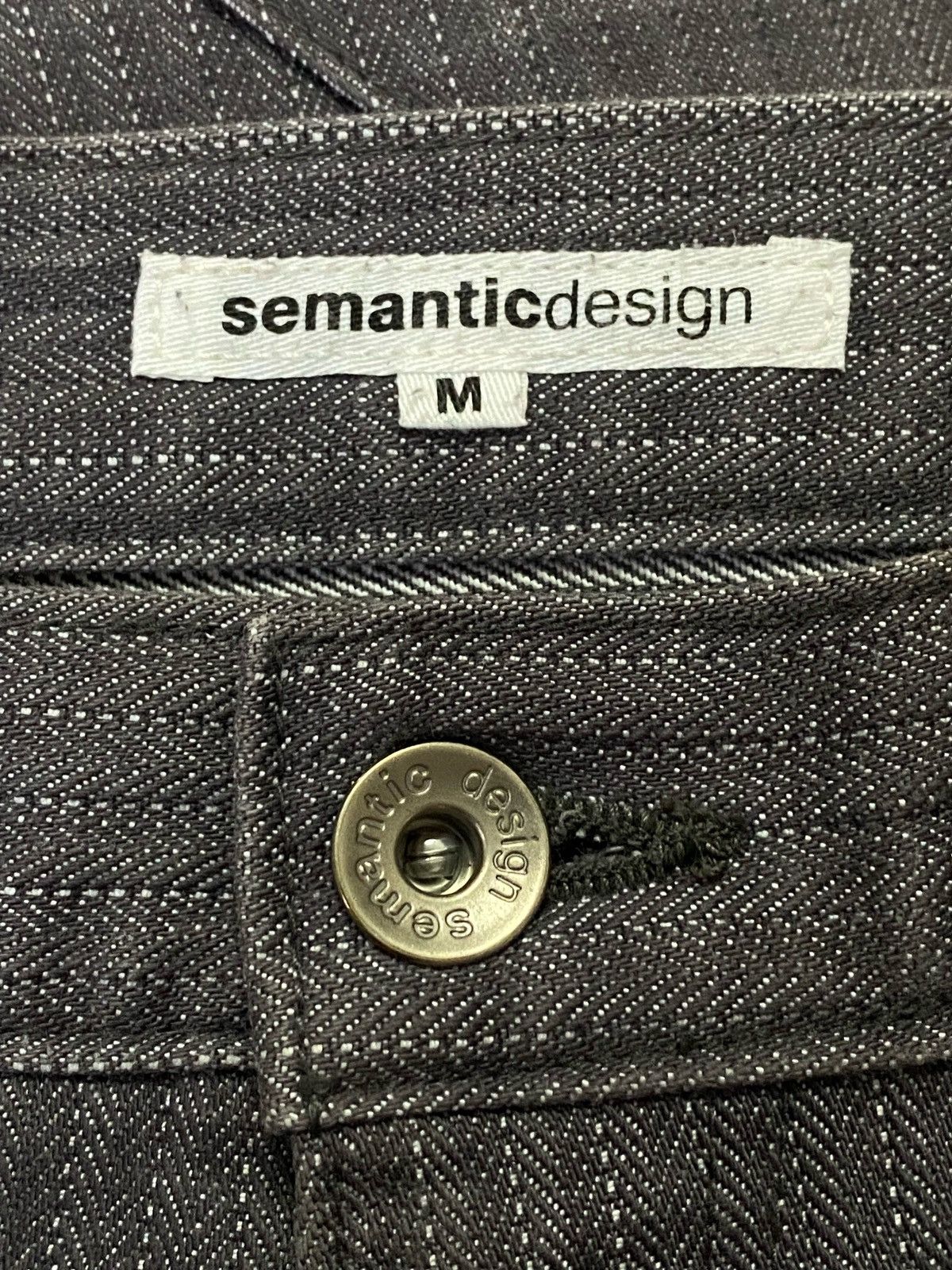 Japanese Brand × semanticdesign Semantic Design Flare Stretches Denim Pants Size US 30 / EU 46 - 11 Thumbnail