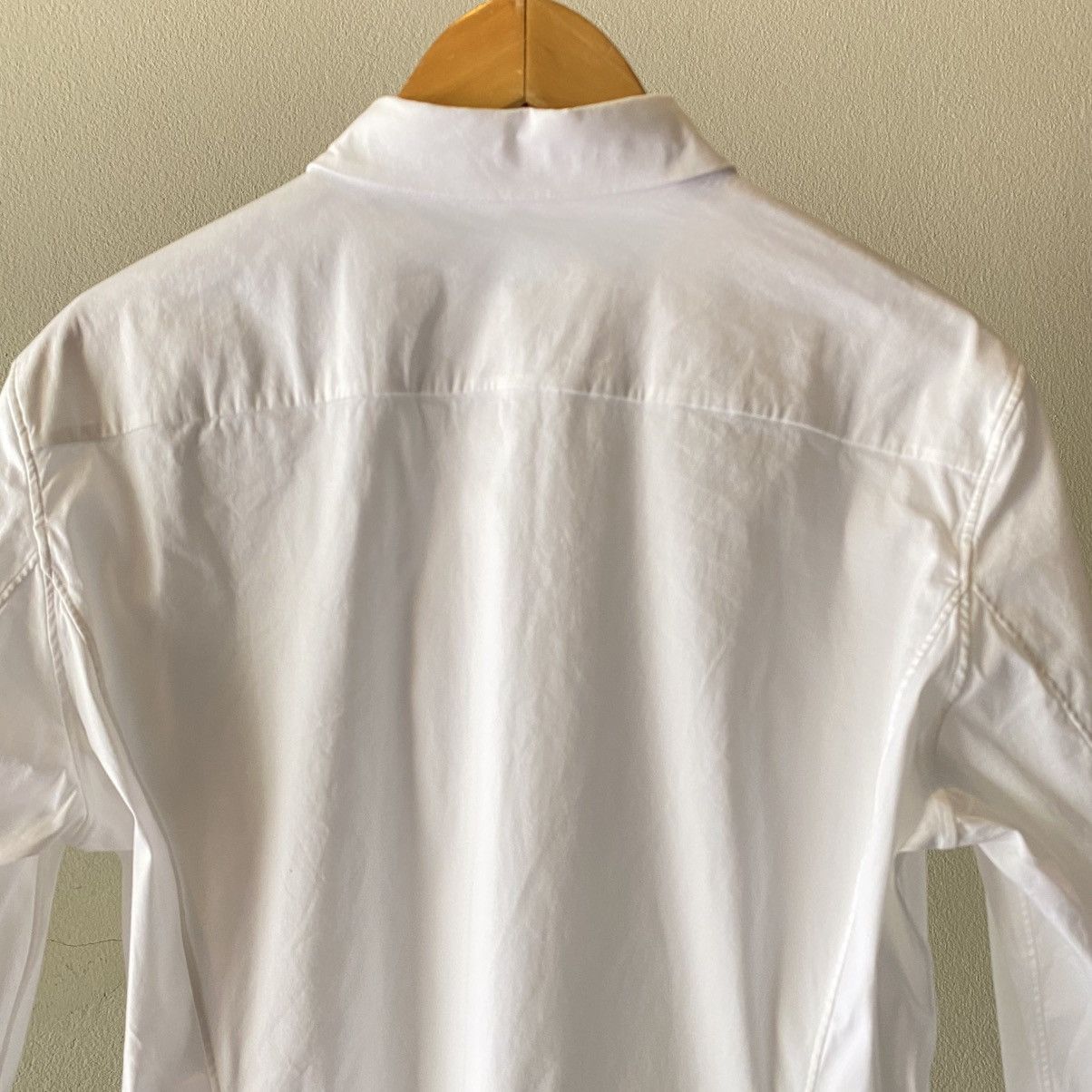 Jil Sander JIL SANDER White Collared Button-Down Blouse Size XXS / US 00 / IT 34 - 4 Thumbnail