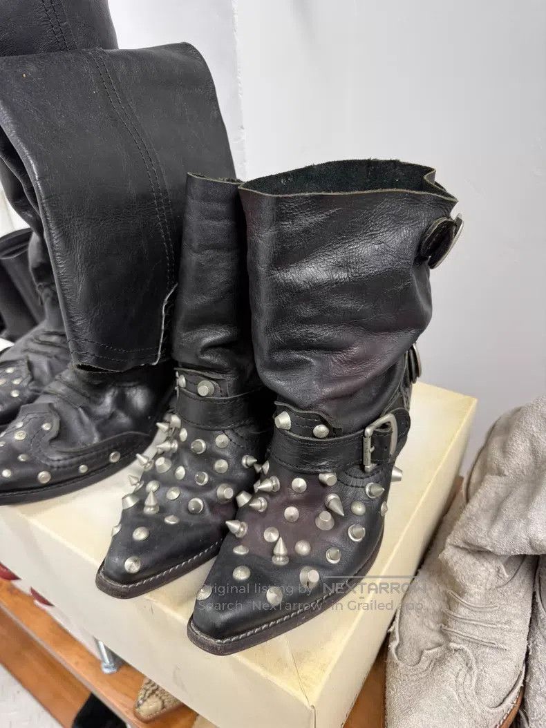Junya Watanabe Junya Watanabe Distressed Studs Boots Size US 6.5 / IT 36.5 - 1 Thumbnail