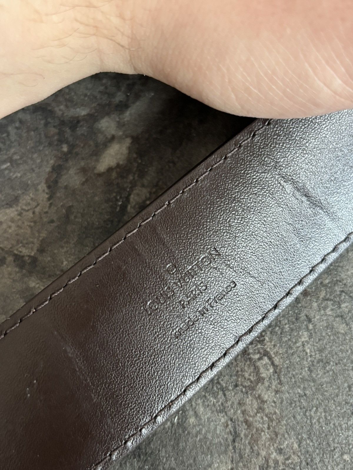 Louis Vuitton Louis Vuitton LV Damier belt Size 40 - 7 Thumbnail