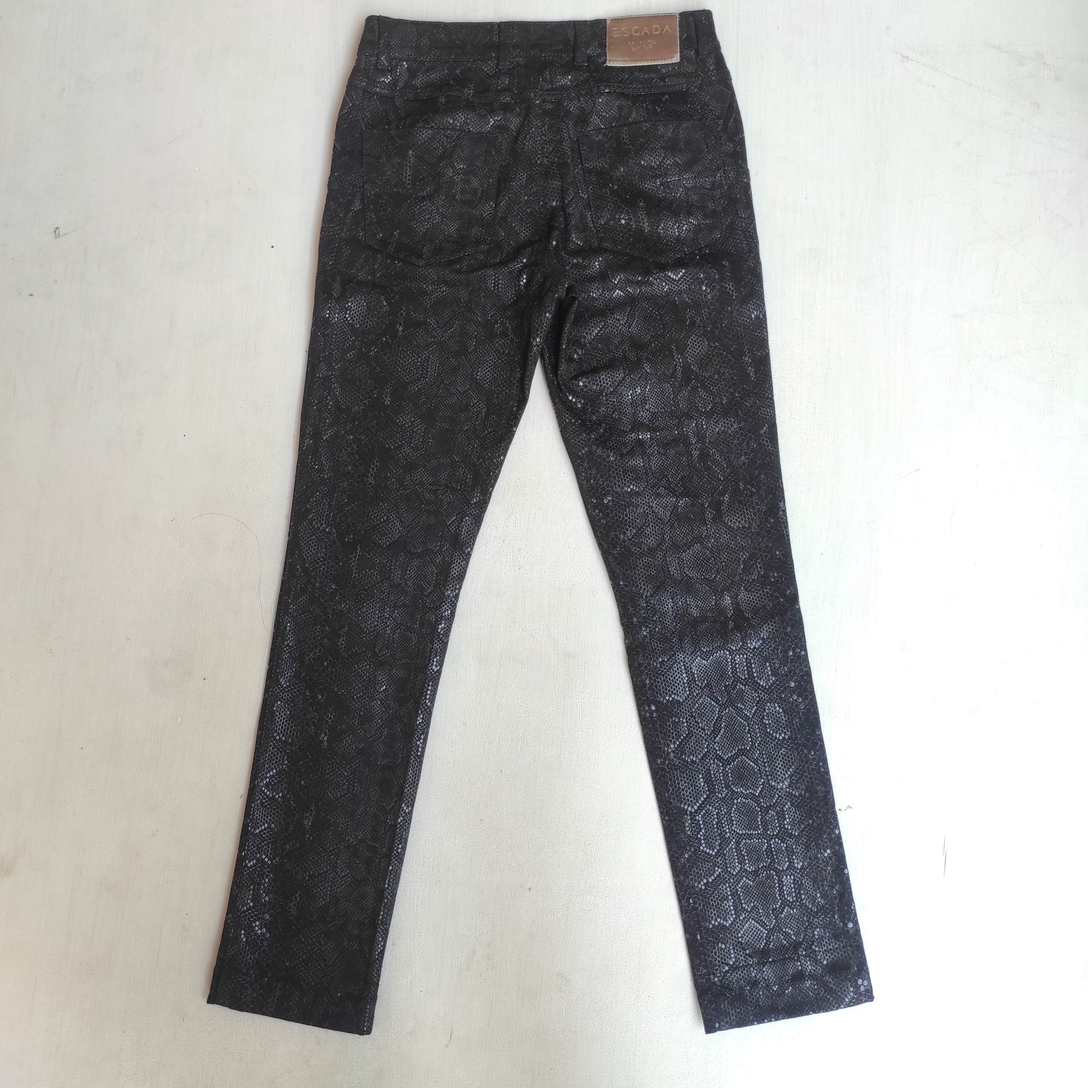 Escada Escada Python Pants Black Snake Print Sexy Designer Size 30" / US 8 / IT 44 - 13 Thumbnail
