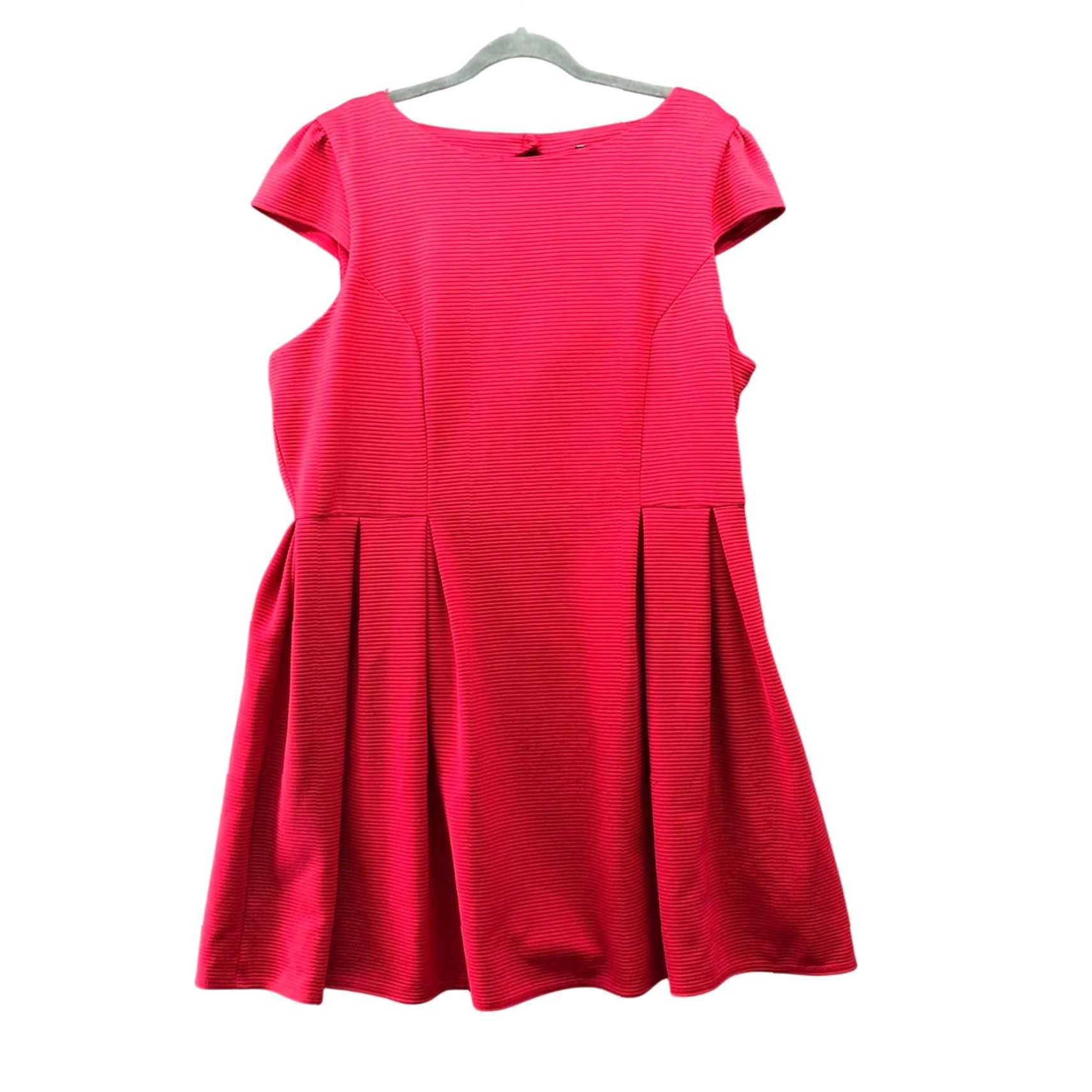 Vintage Dorothy Perkins Pink Dress Cap Sleeve A-Line Formal Party 18 Plus Womens Pink Knee Length Modern Style 90s? Size XXL / US 16-18 / IT 52-54 - 2 Thumbnail