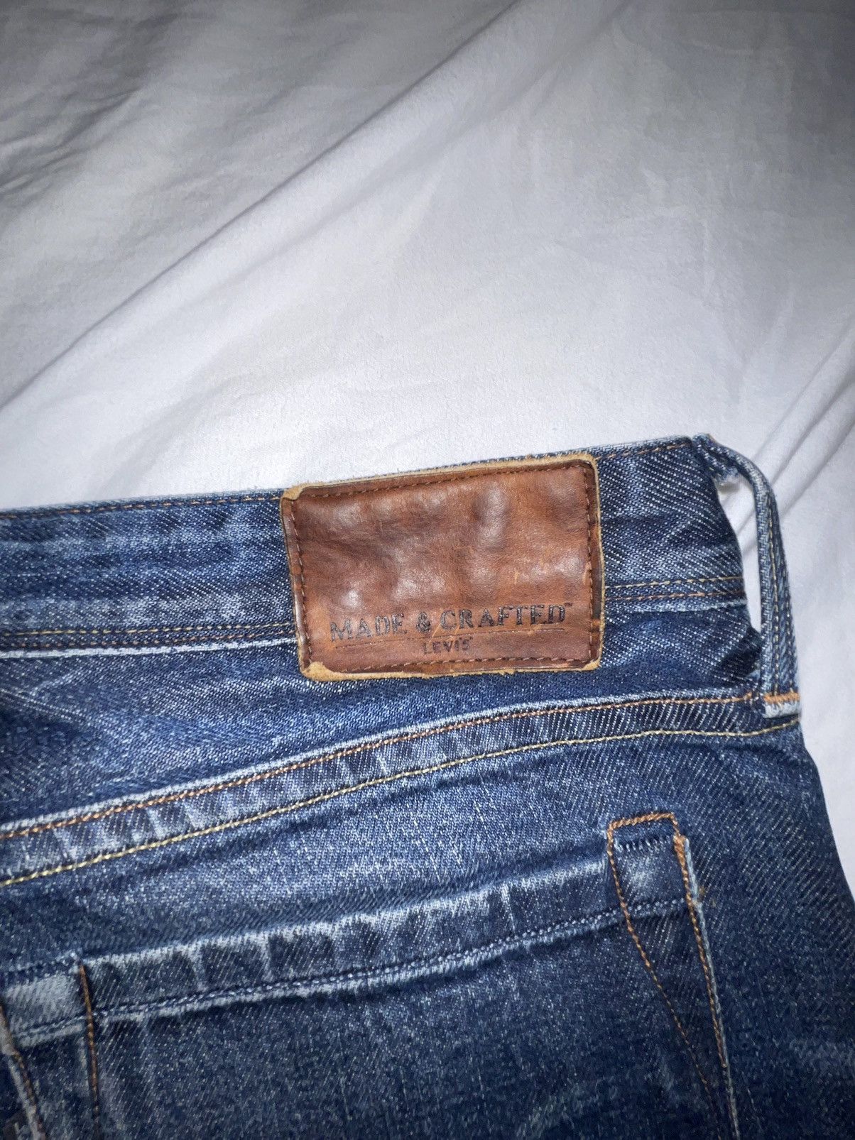 Levi's Barney’s/Levi’s Made and Crafted Tack Slim Denim Size US 34 / EU 50 - 6 Thumbnail
