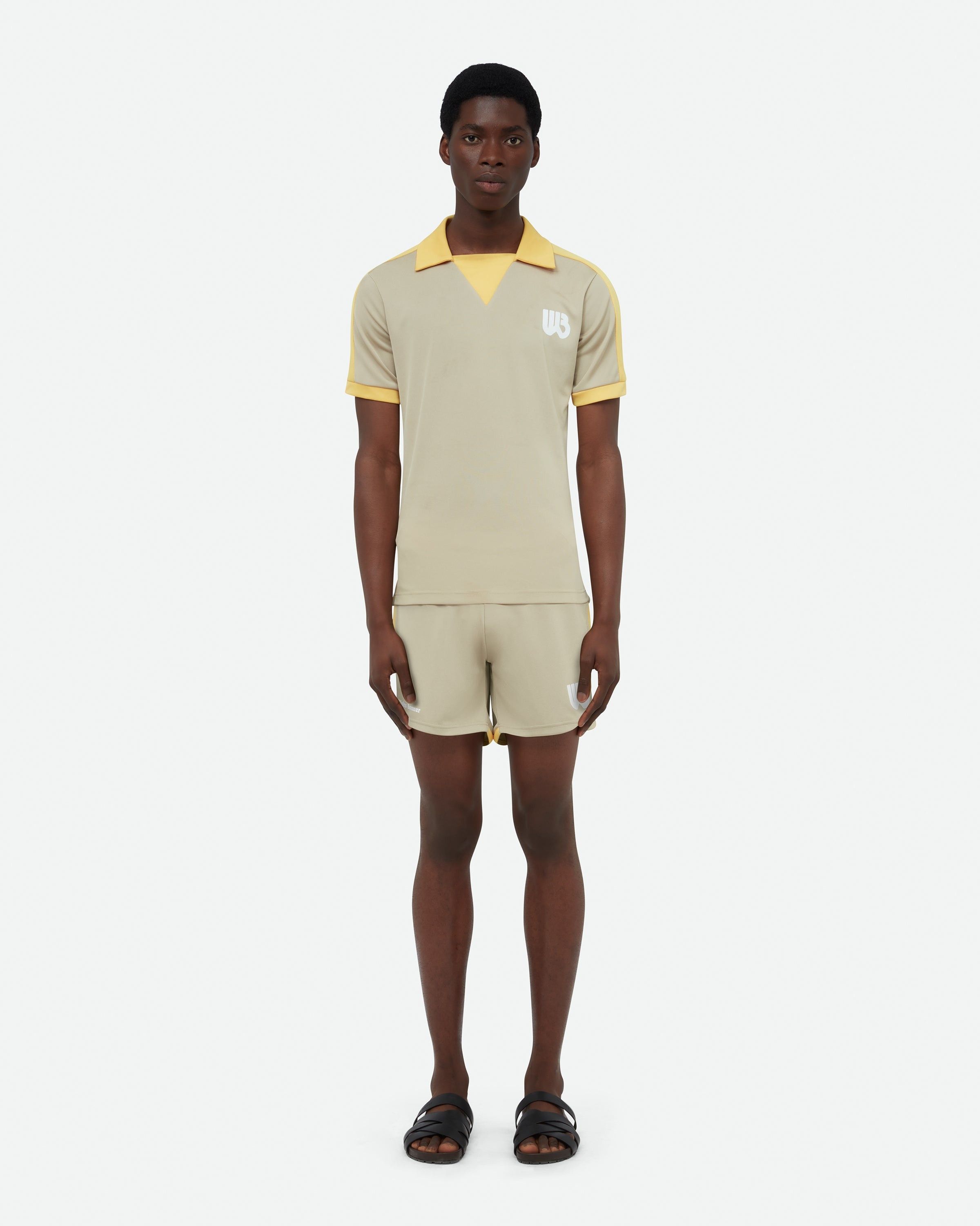 Wales Bonner o1h1sh10525 Home Jersey Polo in Beige Size US XL / EU 56 / 4 - 2 Thumbnail
