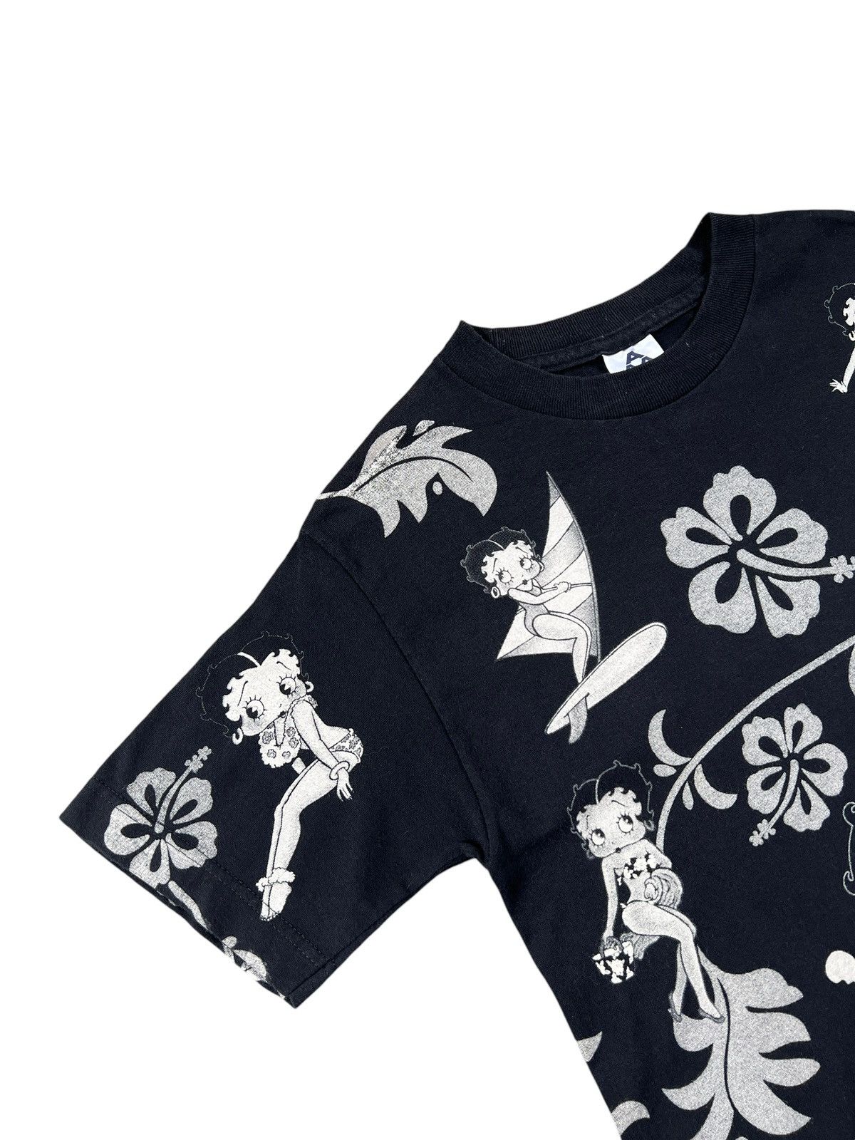 Cartoon Network × Vintage Vintage 1998 Betty Boop Hawaii All-Over Print Tshirt Size US S / EU 44-46 / 1 - 3 Thumbnail