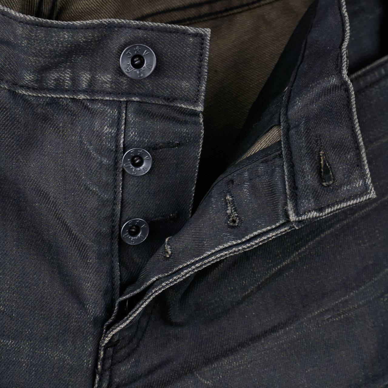 John Varvatos Waxed jeans JOHN VARVATOS ★ U.S.A. Size US 32 / EU 48 - 4 Thumbnail
