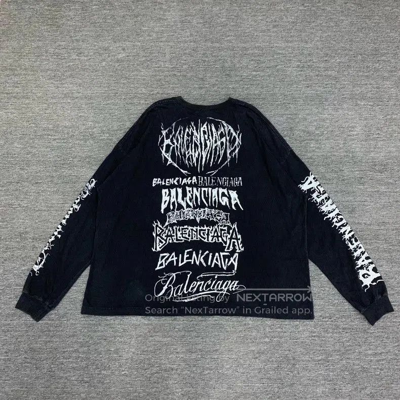 Balenciaga Balenciaga Limited Black Graffiti Sweatshirt. Size US L / EU 52-54 / 3 - 2 Thumbnail