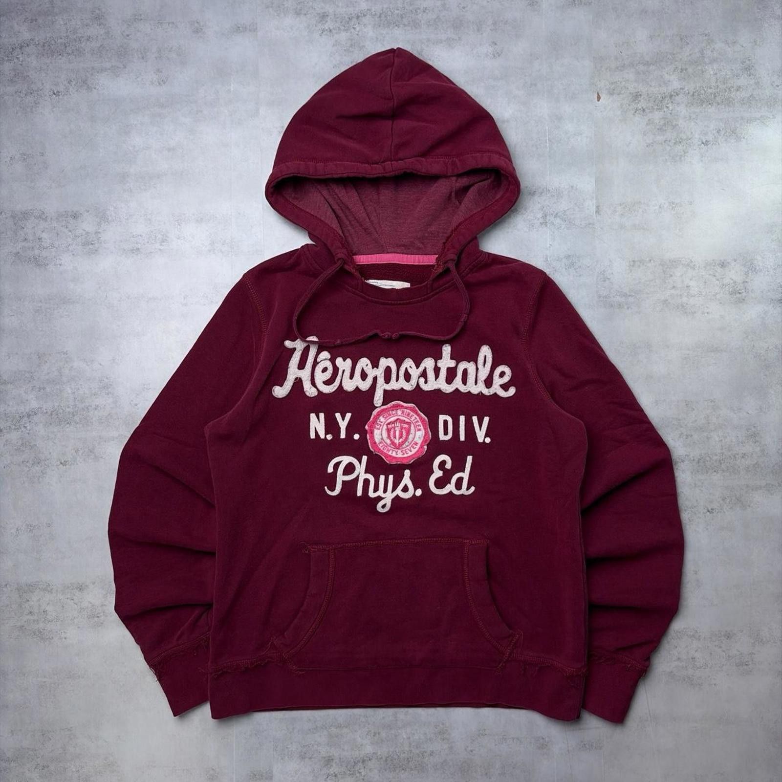 Aeropostale Y2K Burgundy Aeropostale Grunge Skater Hoodie Size M / US 6-8 / IT 42-44 - 1 Thumbnail